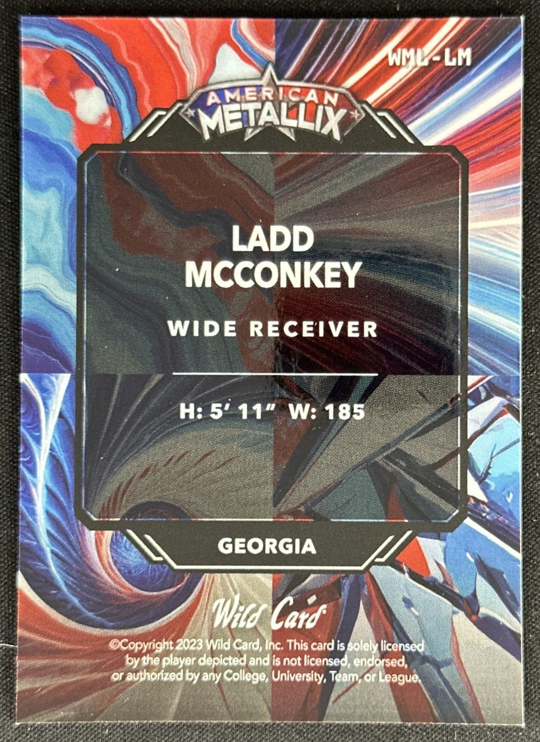 Ladd McConkey 2023 American Metallix /12 Chargers