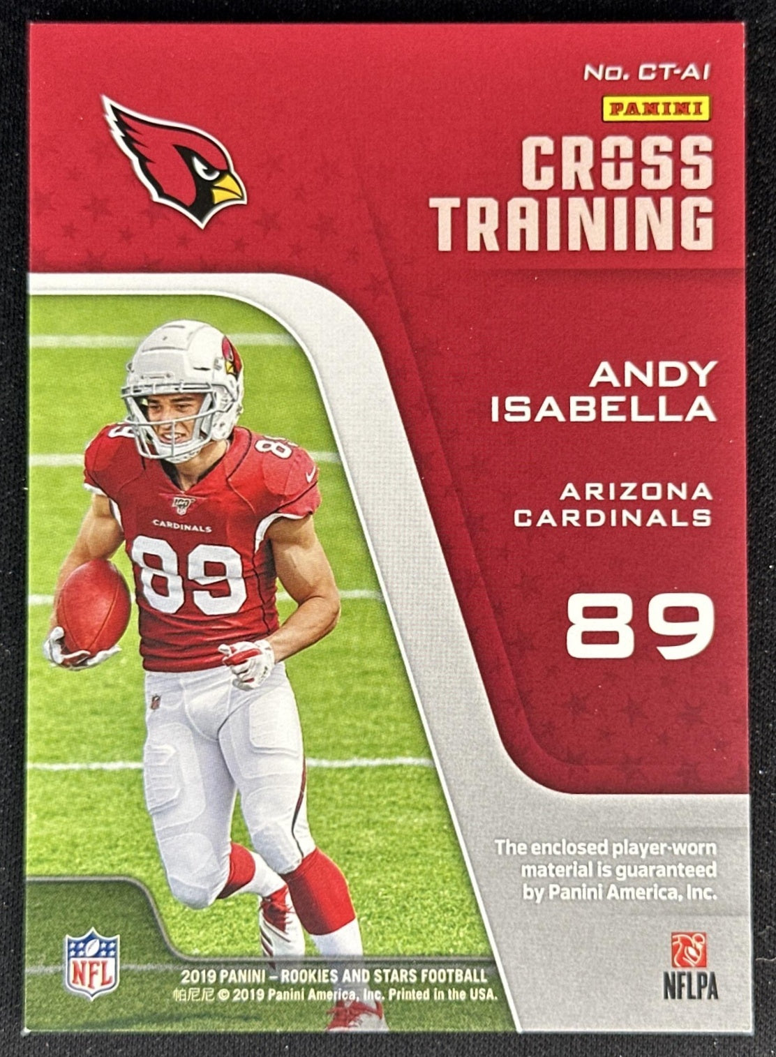Andy Isabella Cross Training Rookies & Stars Cardinals back