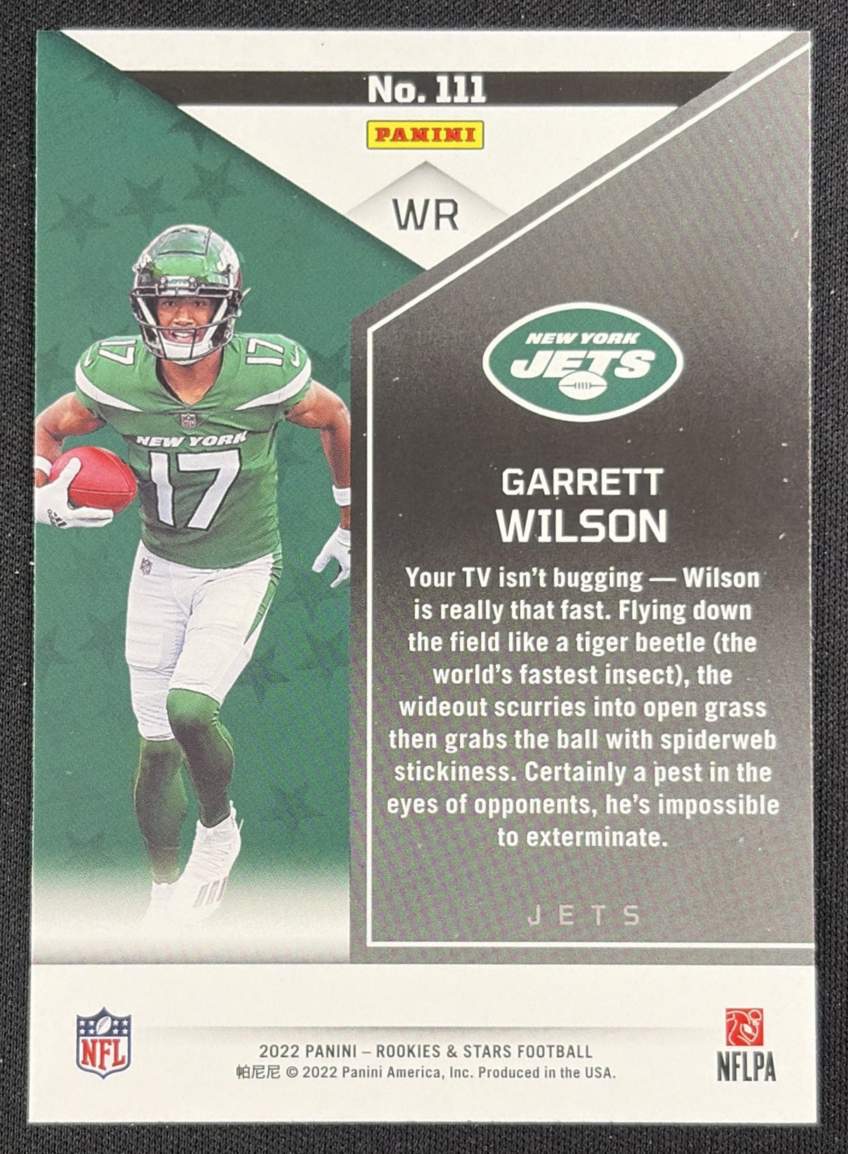 Garrett Wilson 2022 Panini Rookies & Stars Red Jets
