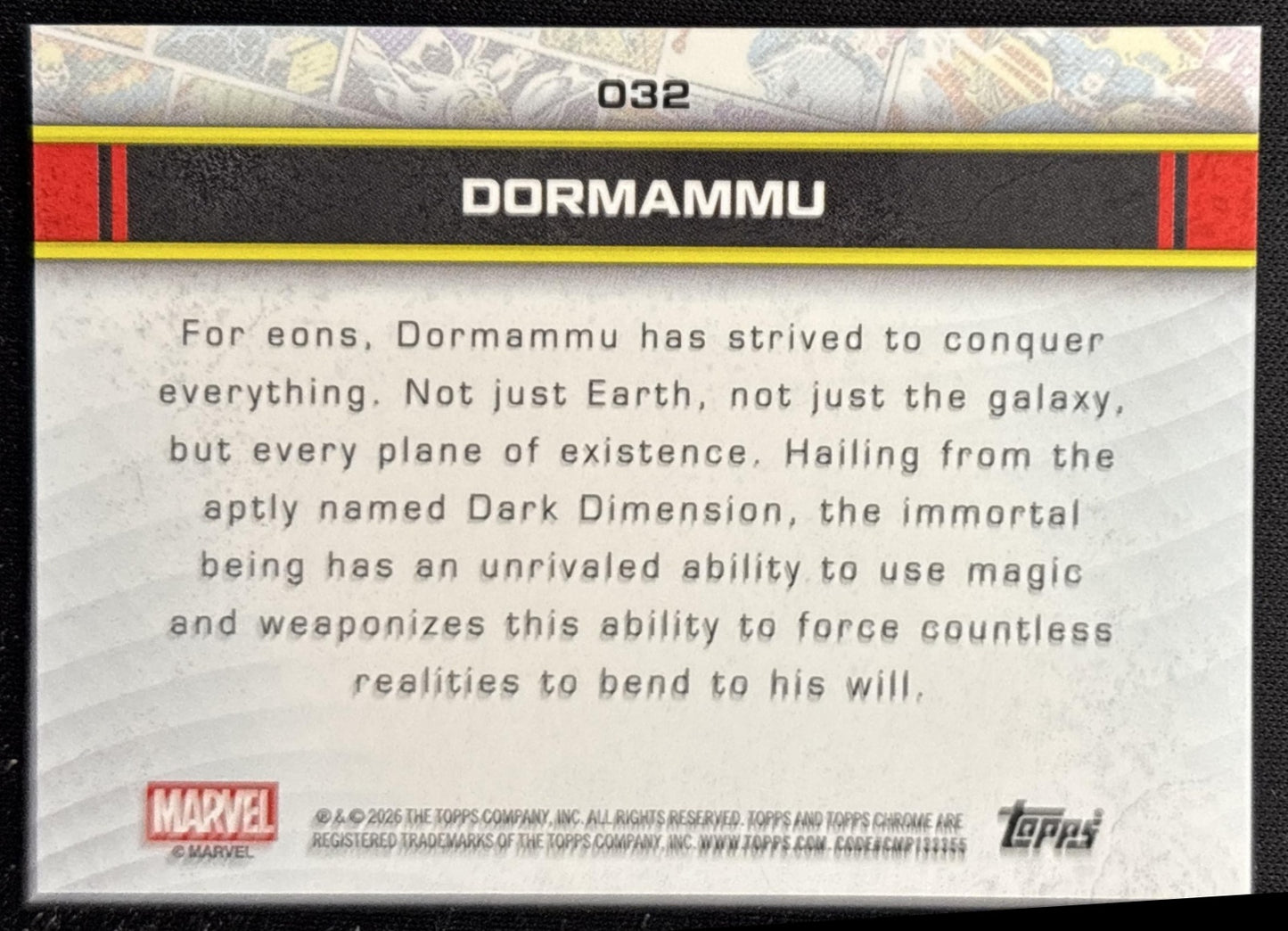 Dormammu 2025 Topps Chrome Marvel