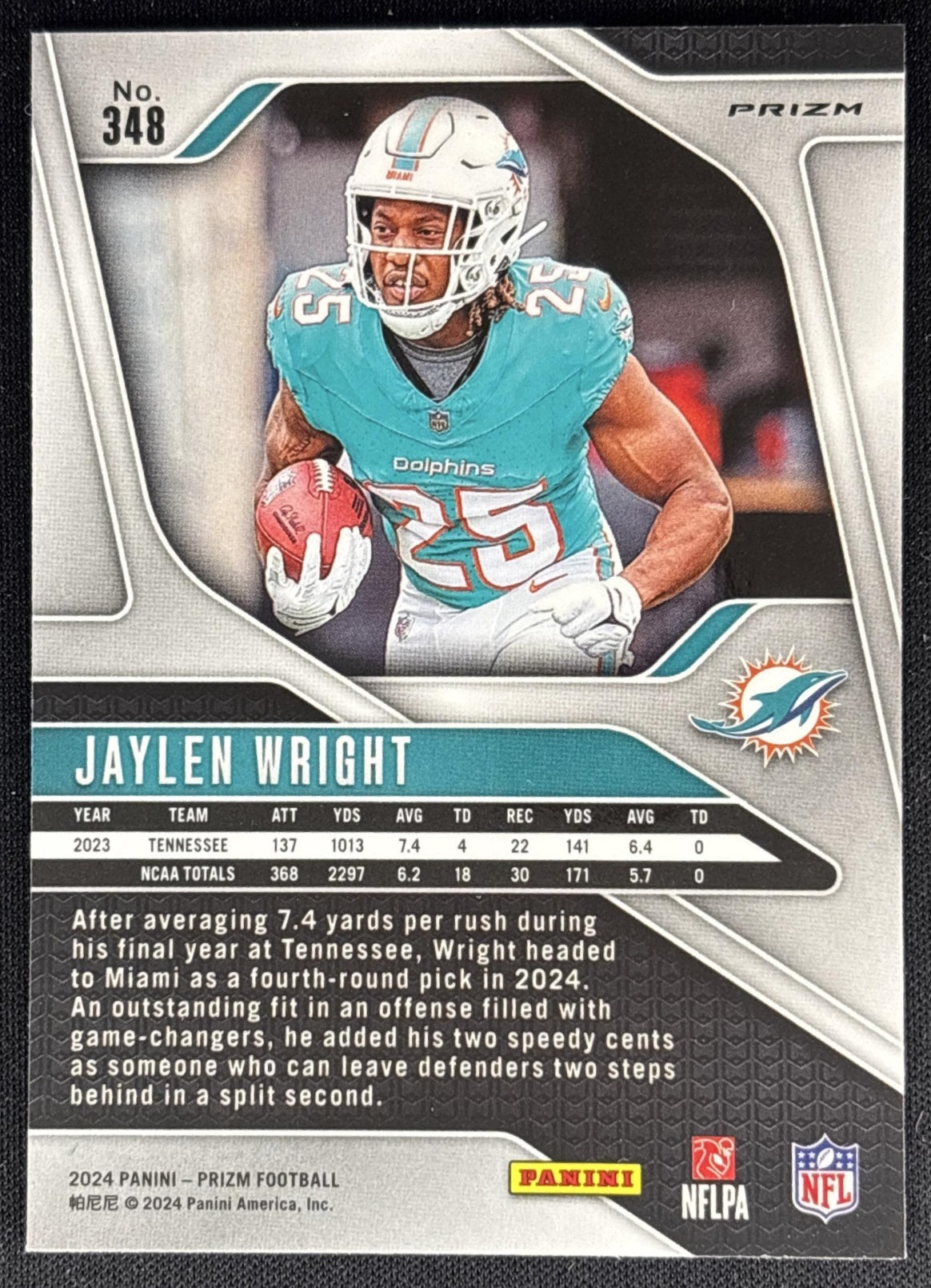 Jaylen Wright 2024 Panini Prizm Silver