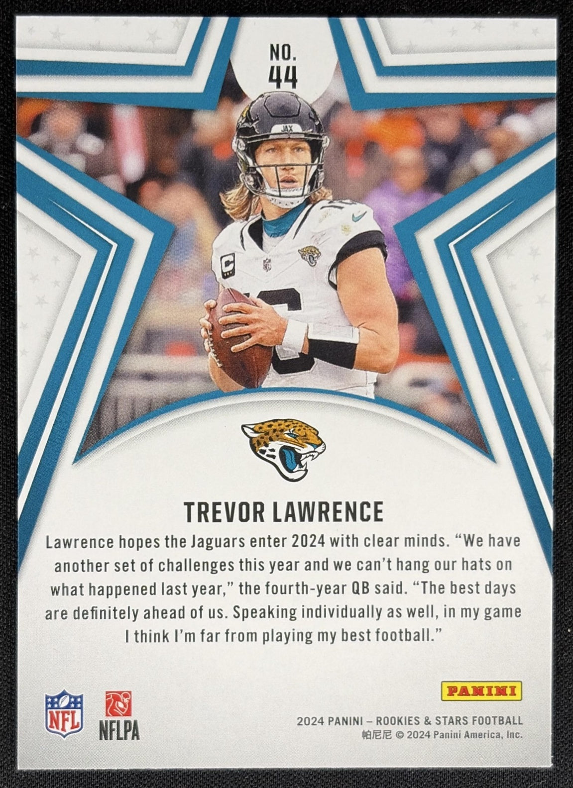 Trevor Lawrence 2024 Panini Rookies & Stars Longevity Jaguars