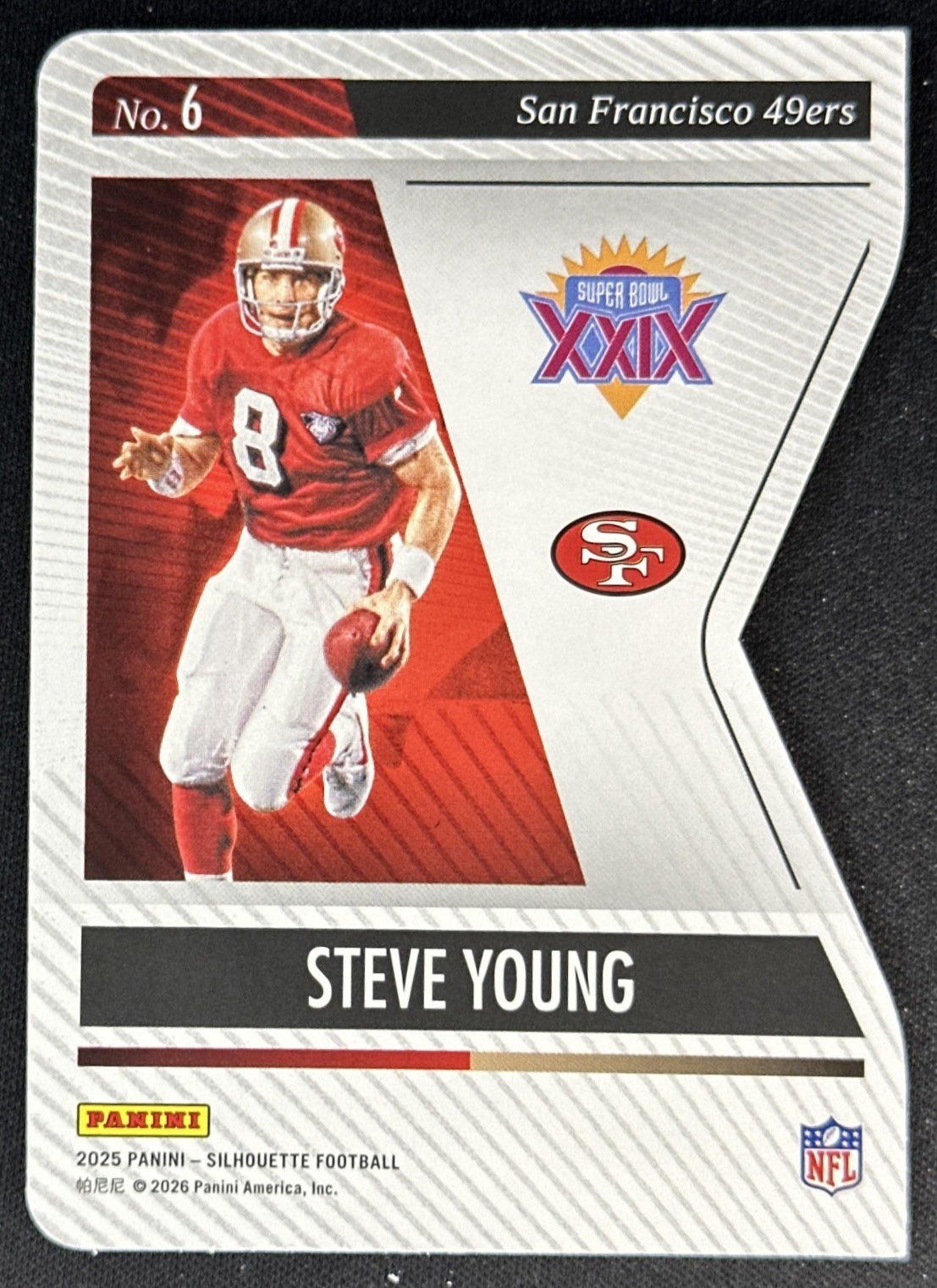 Steve Young 2025 Panini Silhouette Super Bowl 49ers