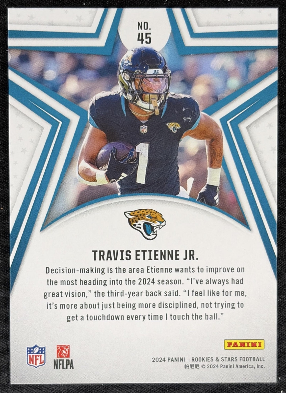 Travis Etienne Jr. 2024 Panini Rookies & Stars Longevity Jaguars Sports Trading Card