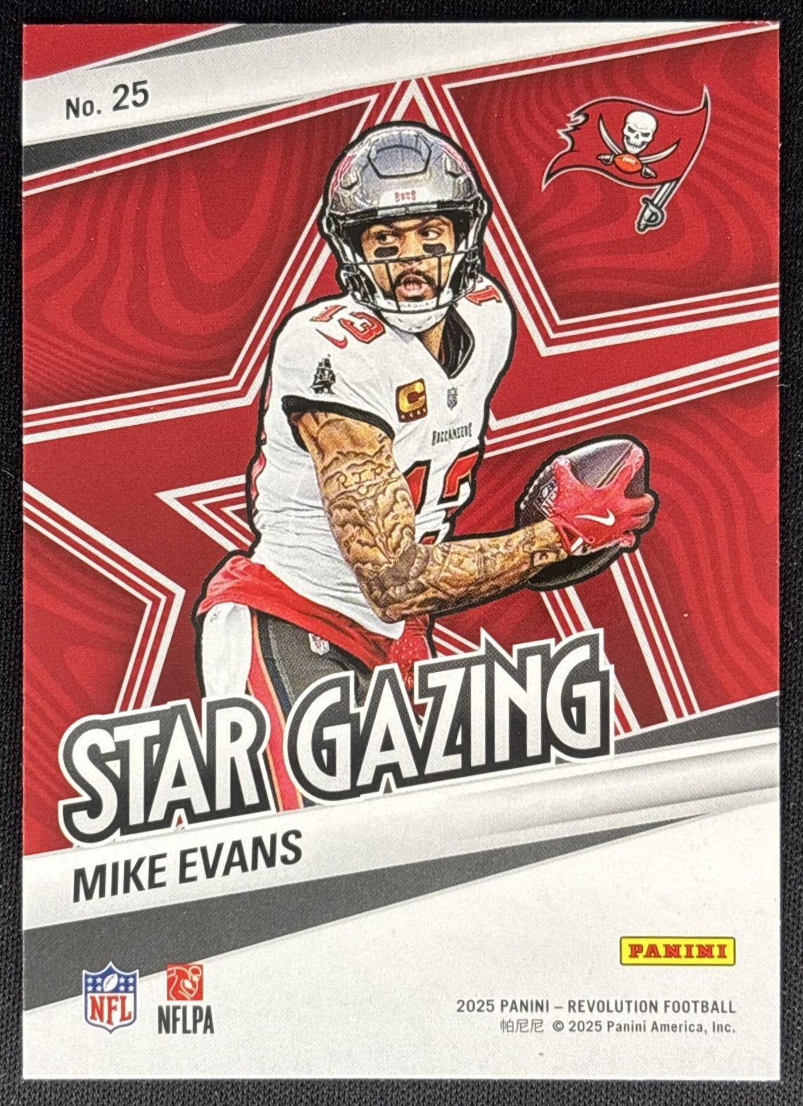 Mike Evans 2025 Panini Revolution Star Gazing Buccaneers Sports Trading Cards