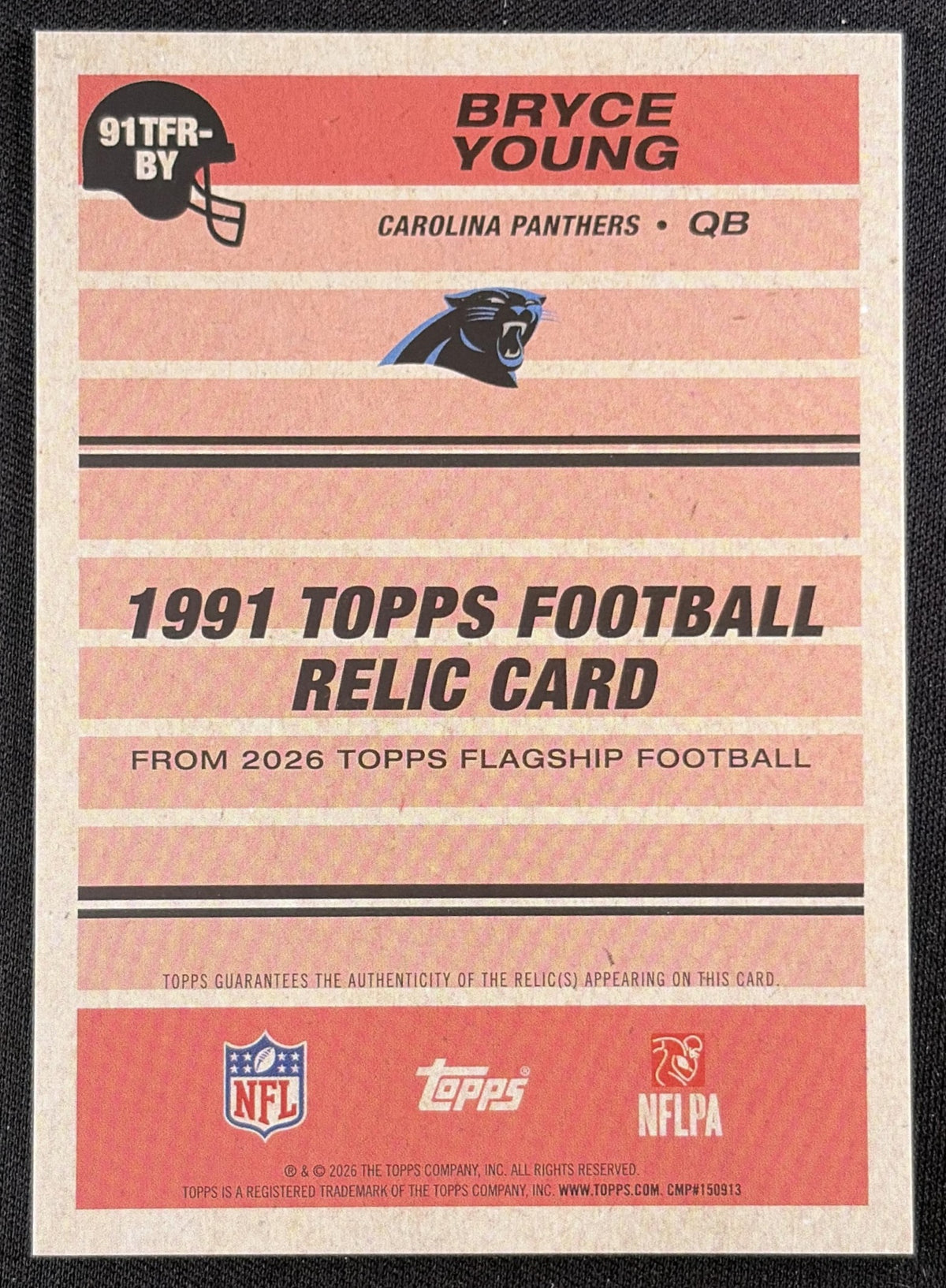 Bryce Young 2026 Topps 1991 Relic Panthers