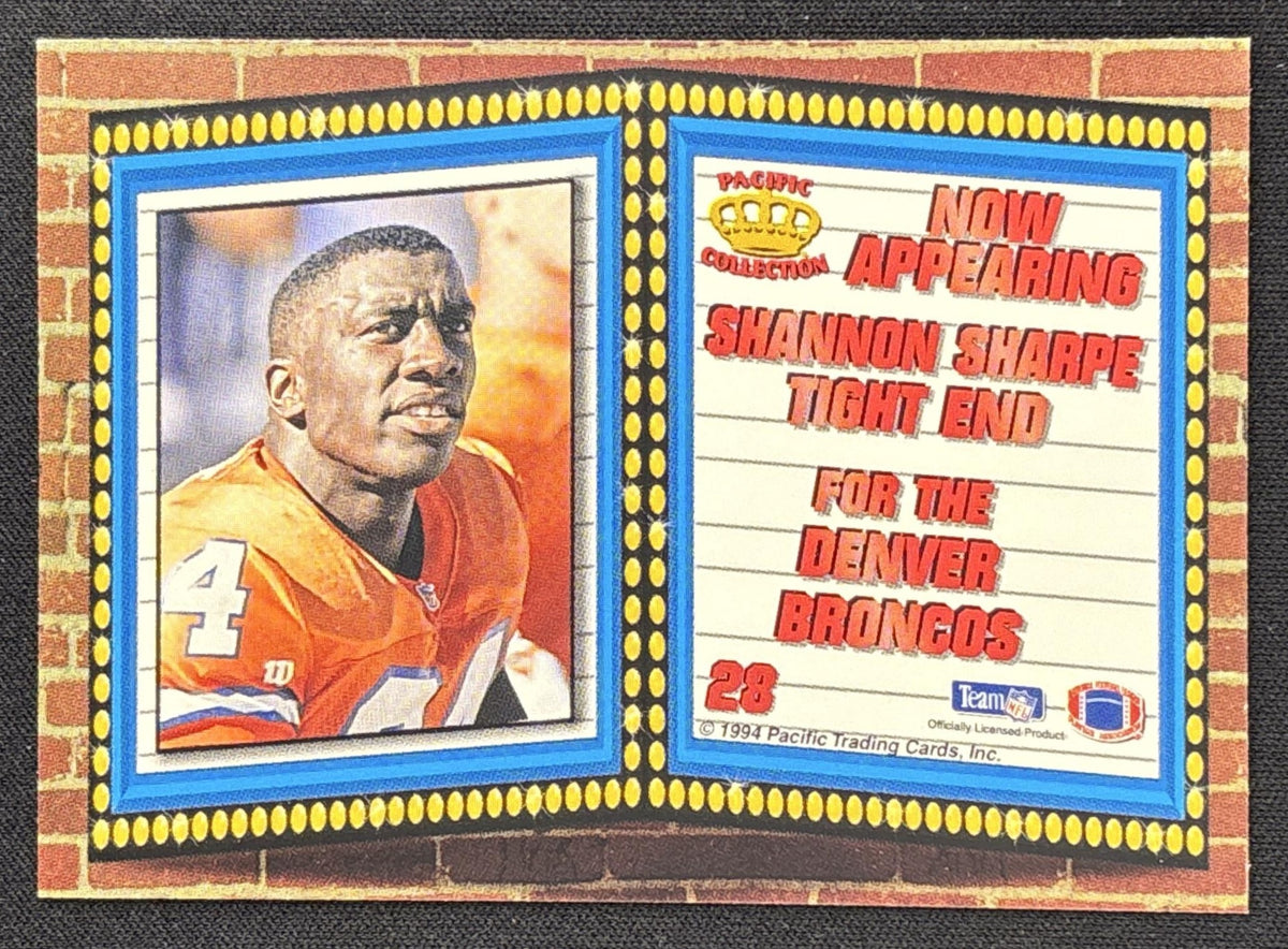 Shannon Sharpe 1994 Pacific Marquee Prisms Broncos