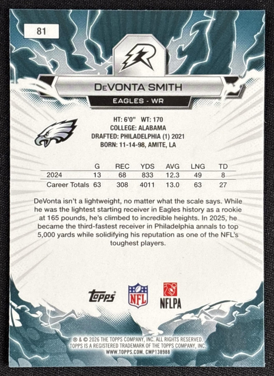 DeVonta Smith 2025 Topps Resurgence Eagles