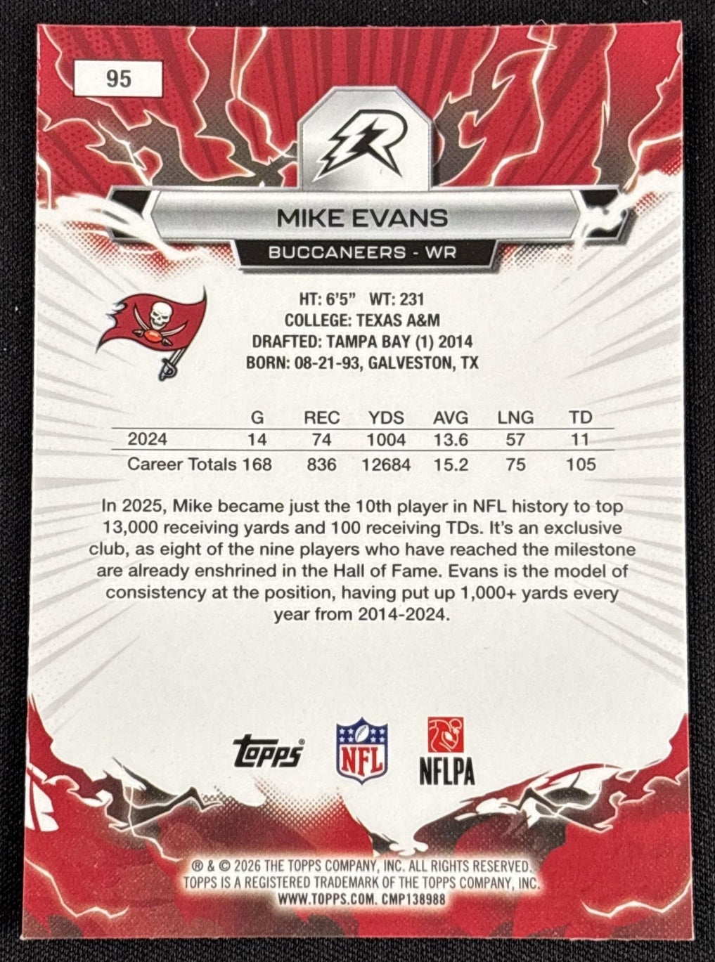 Mike Evans 2025 Topps Resurgence Buccaneers