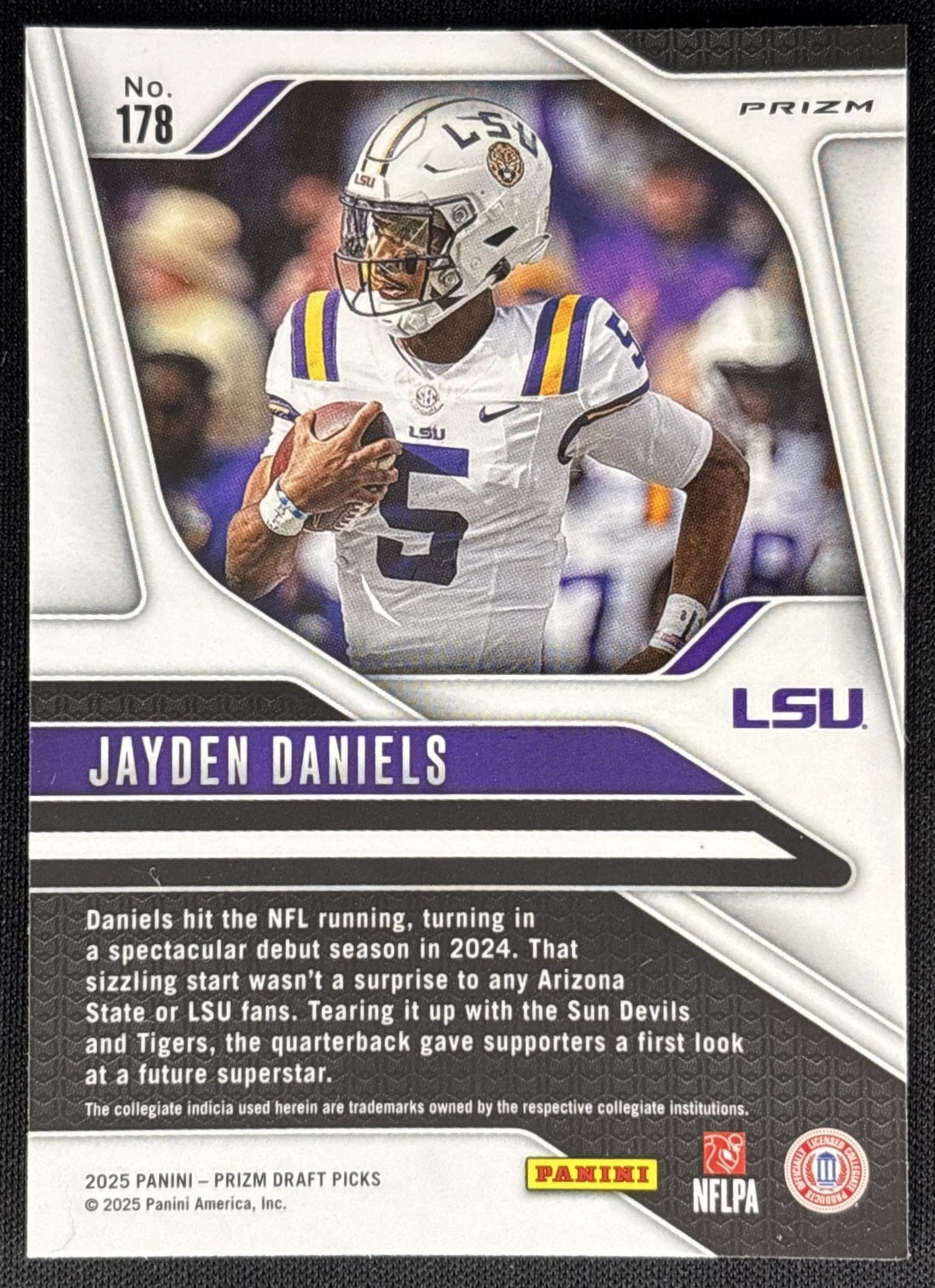 Jayden Daniels 2025 Panini Prizm Draft Picks Red Ice Tigers Commanders Sports Trading Cards
