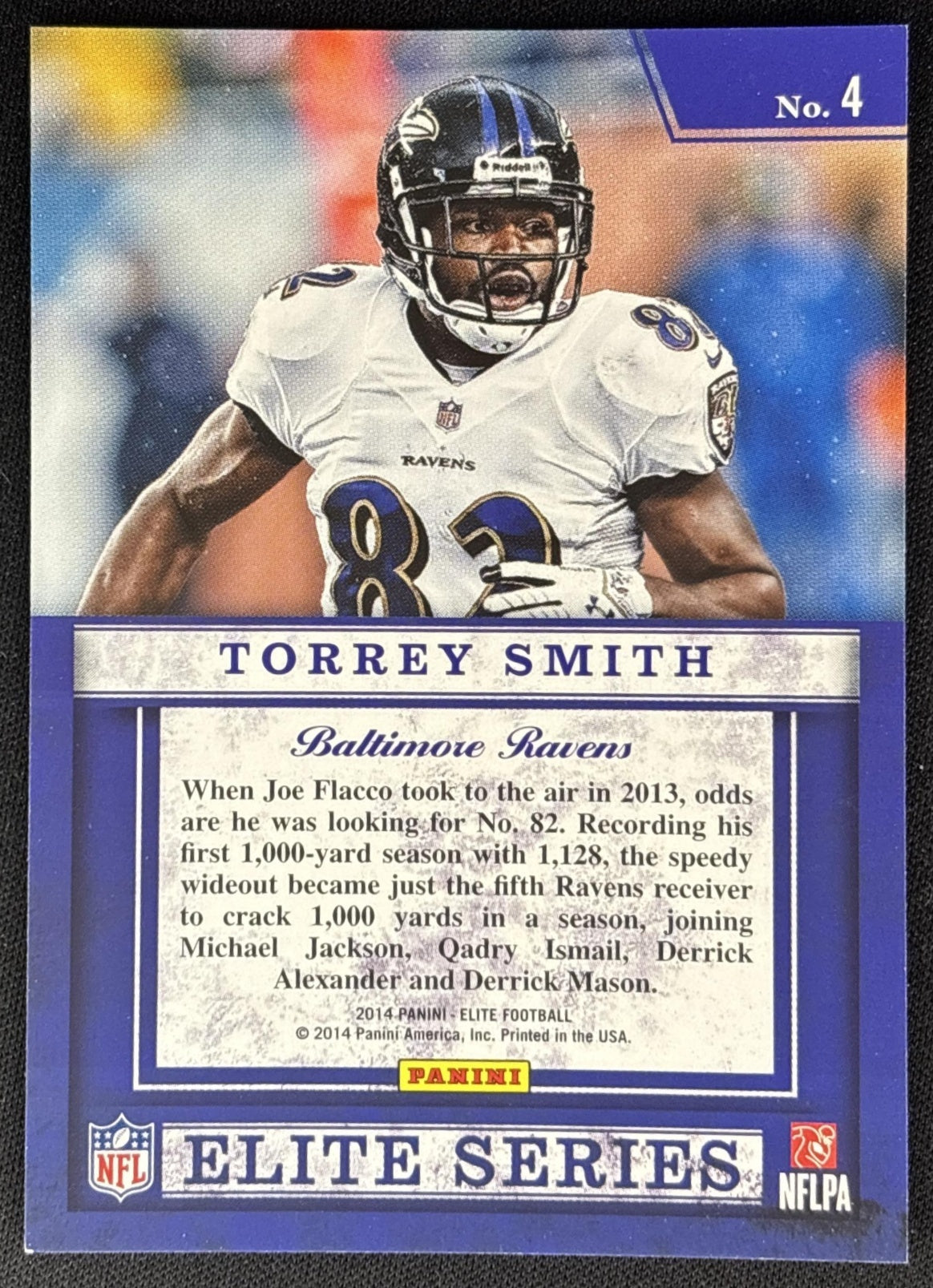 Torrey Smith 2014 Panini Elite Series Silver Ravens Sports Trading Cards
