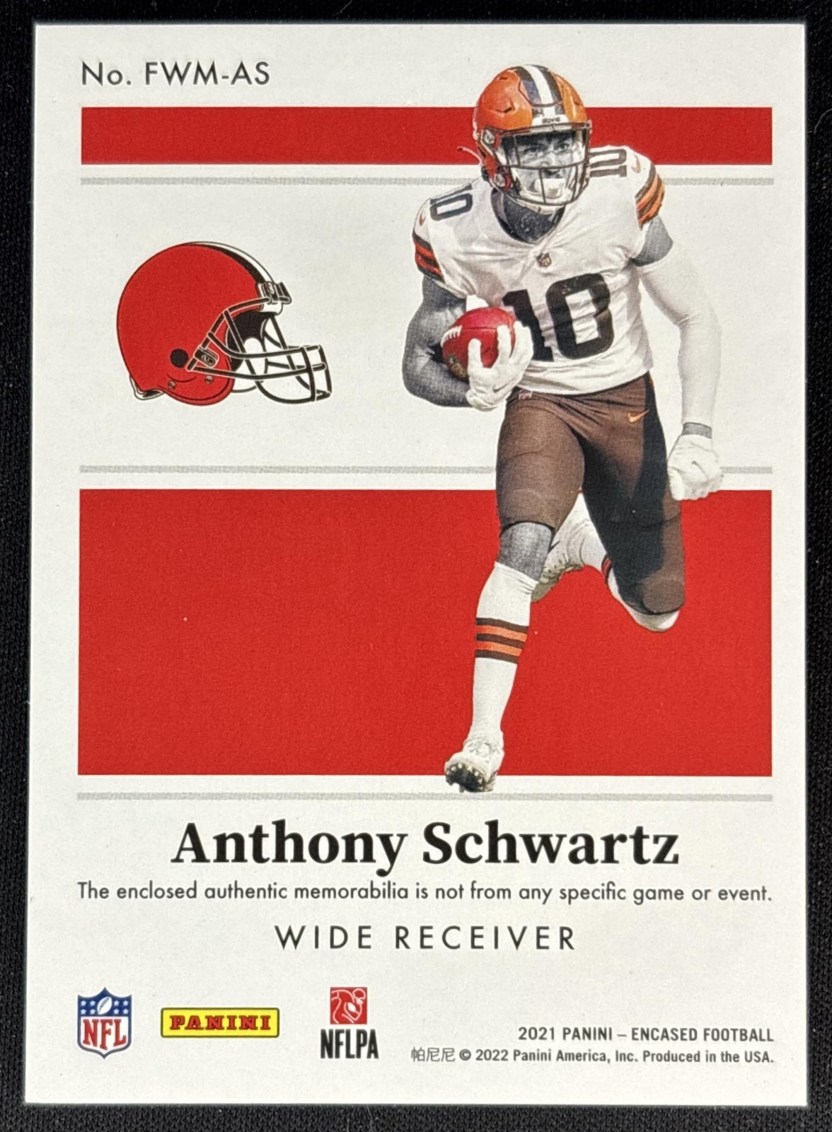 Anthony Schwartz Future Wave /60 Browns Back