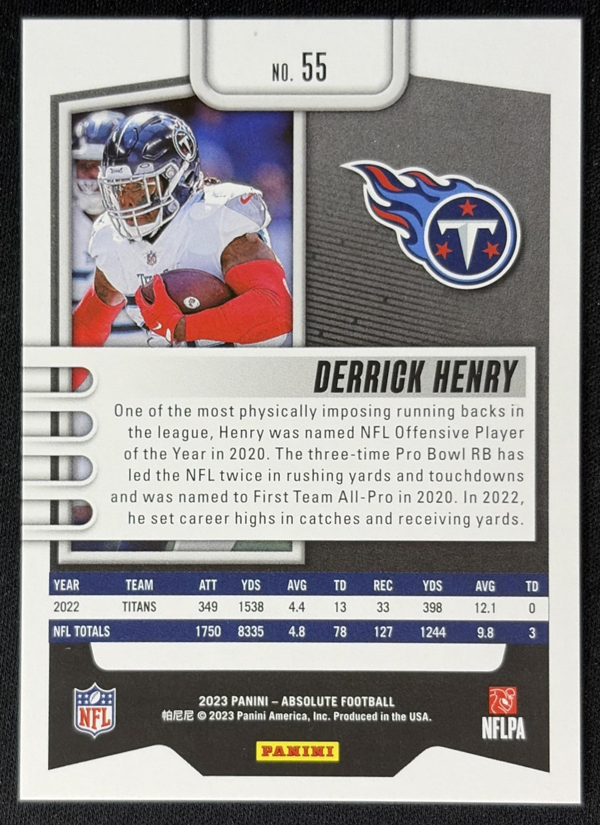 Derrick Henry 2023 Panini Absolute Red Squares /499 Titans