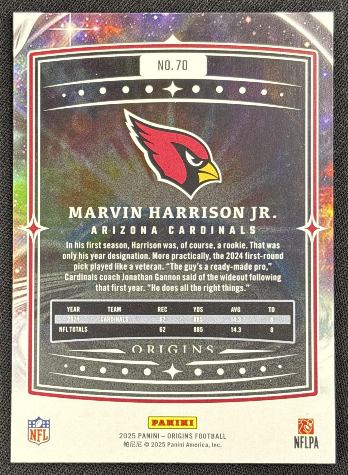 Marvin Harrison Jr. 2025 Panini Origins Cardinals