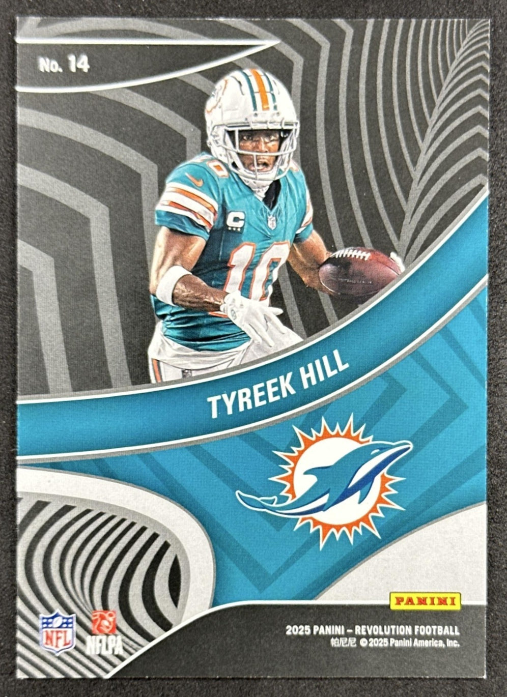 Tyreek Hill 2025 Panini Revolution Showstoppers Dolphins back