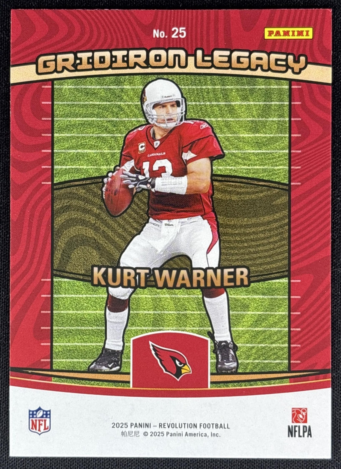Kurt Warner 2025 Panini Revolution Gridiron Legacy Cardinals Sports Trading Cards