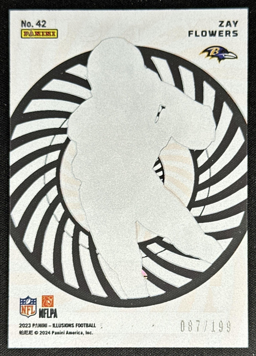 Zay Flowers 2023 Panini Illusions Mystique Red /199 Ravens