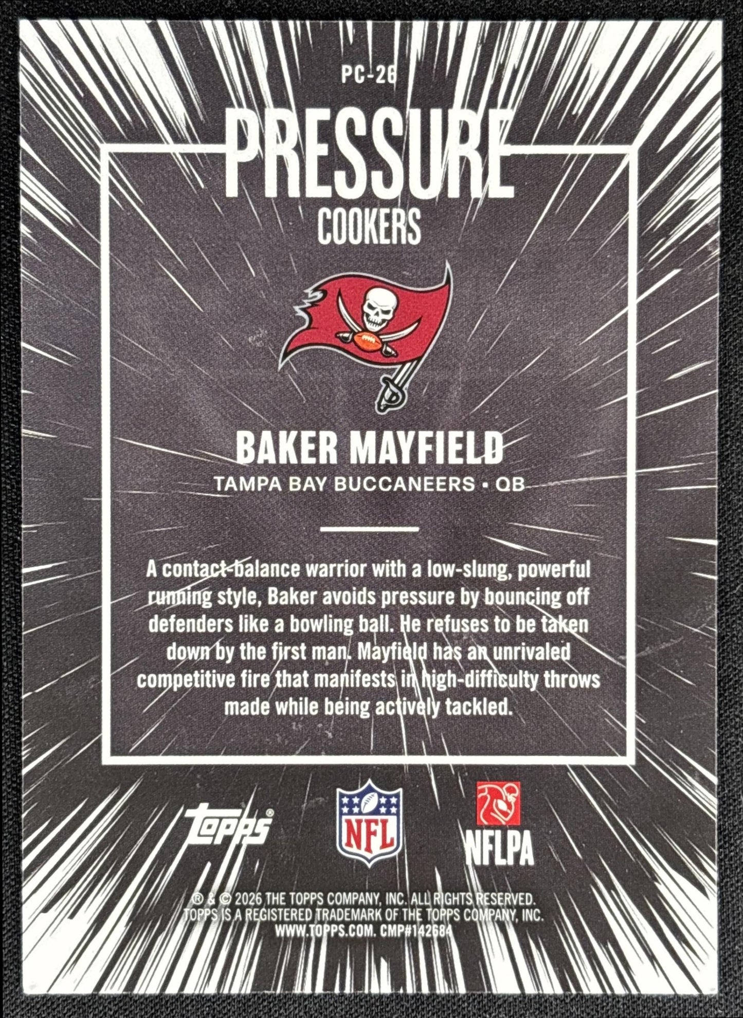 Baker Mayfield 2026 Topps Pressure Cookers Buccaneers
