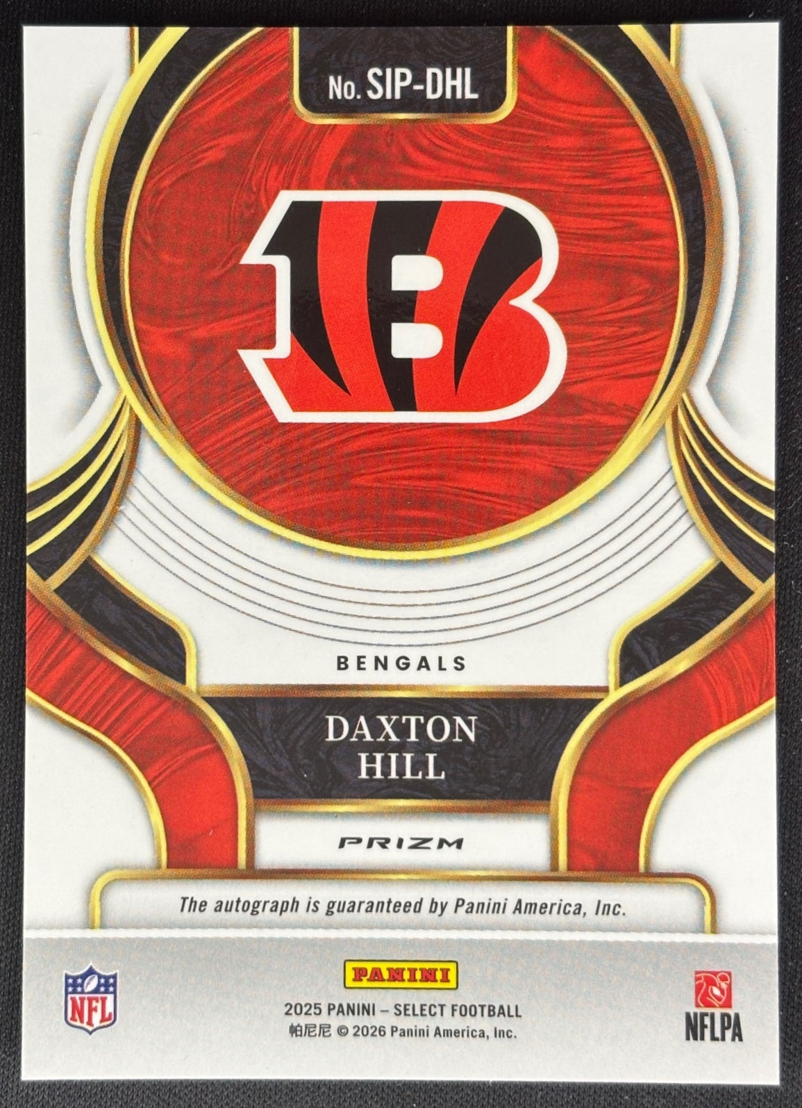 Daxton Hill 2025 Select Signatures Bengals