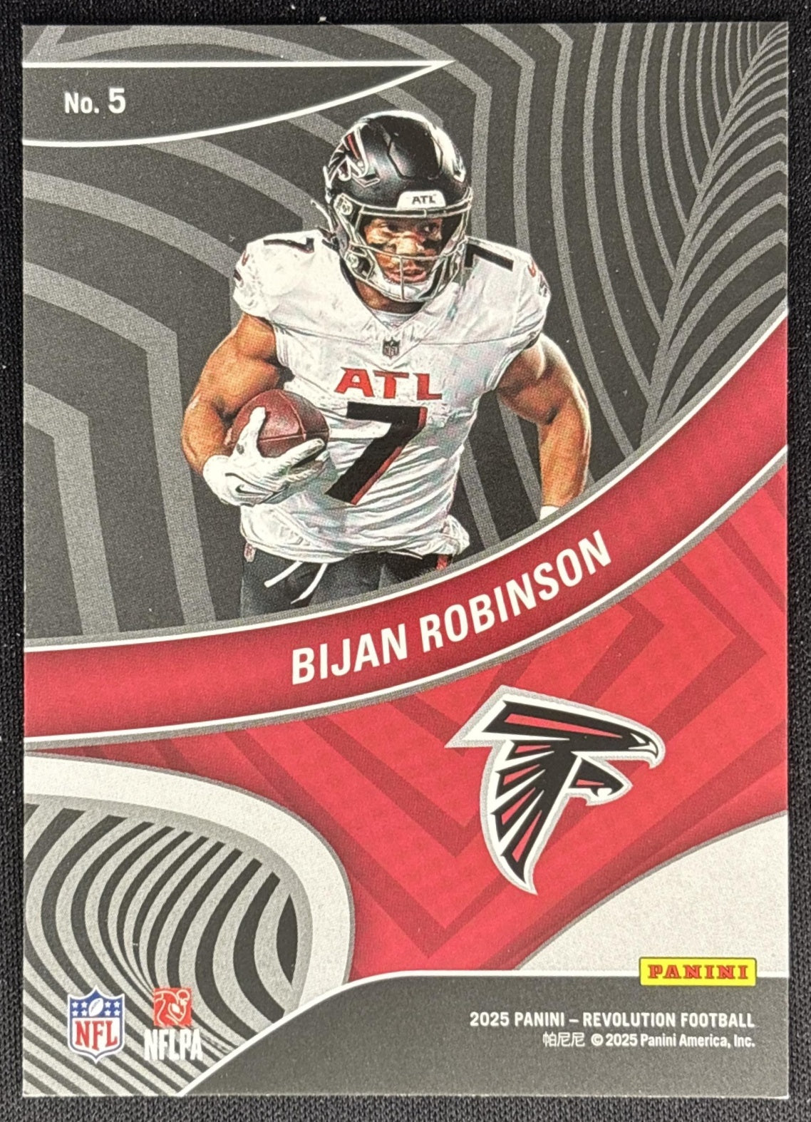 Bijan Robinson 2025 Panini Revolution Showstoppers Falcons Sports Trading Cards