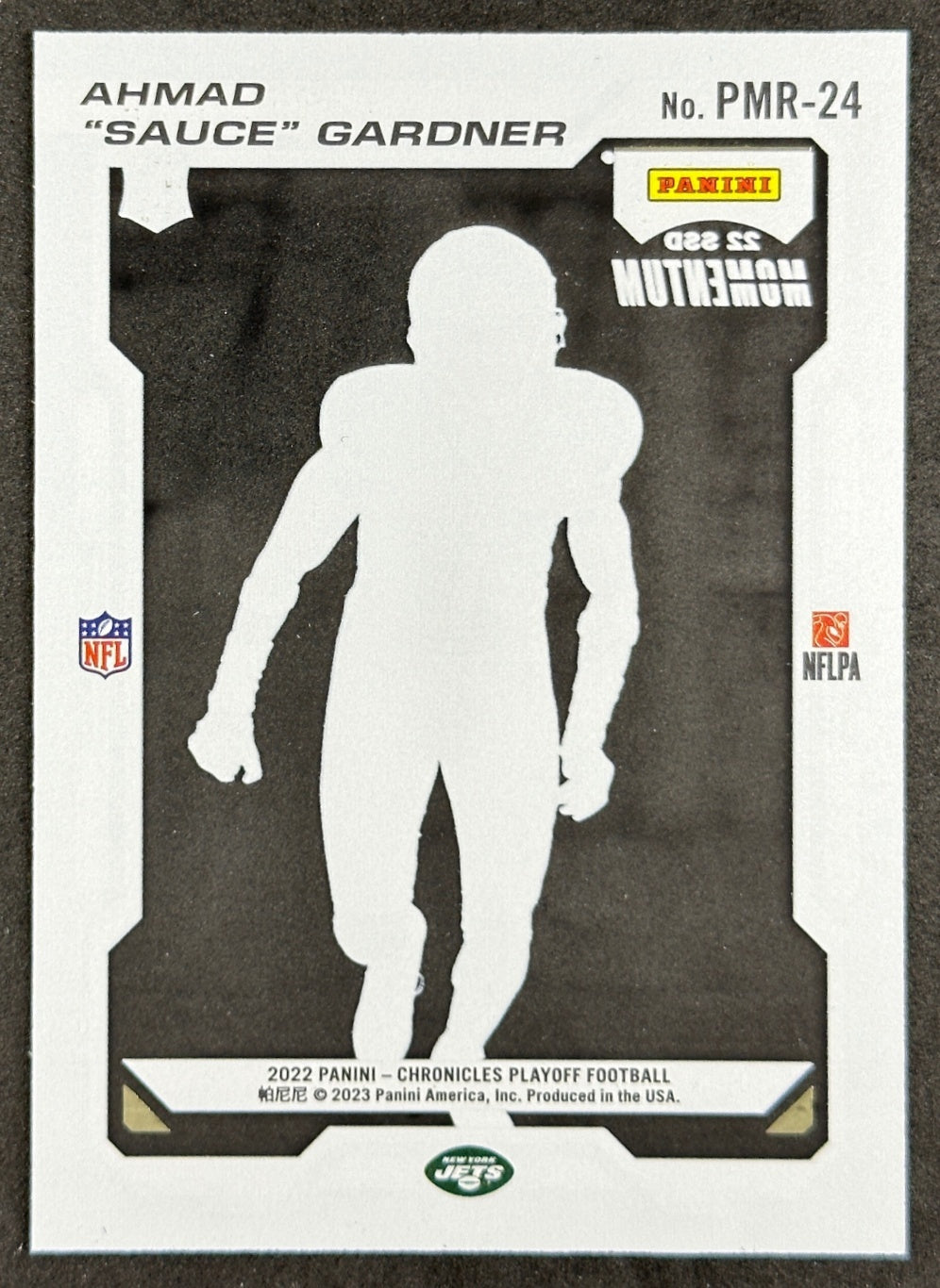 Ahmad "Sauce" Gardner 2022 Chronicles Playoff Momentum Rookies Jets