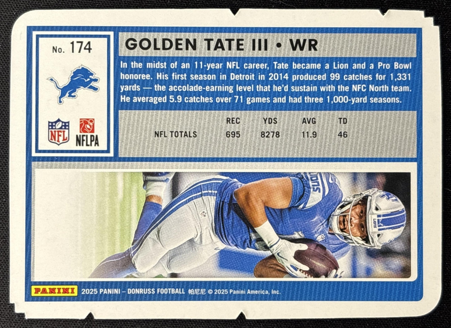 Golden Tate III 2025 Panini Donruss Press Proof Silver Die-Cut /99