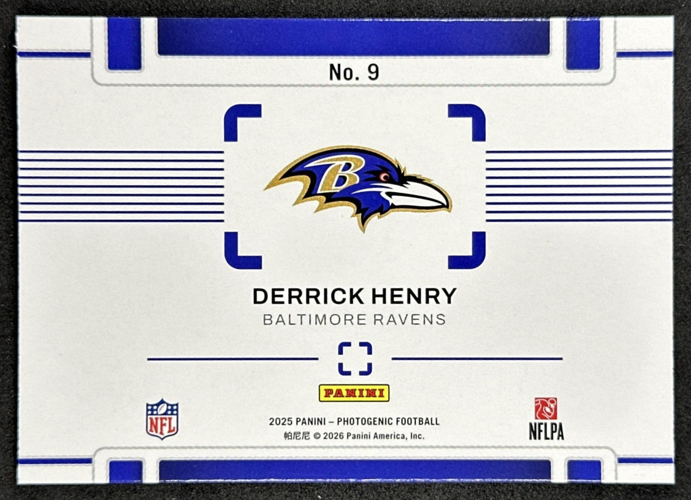 Derrick Henry 2025 Panini PhotoGenic A Different View Ravens Sports Trading Cards