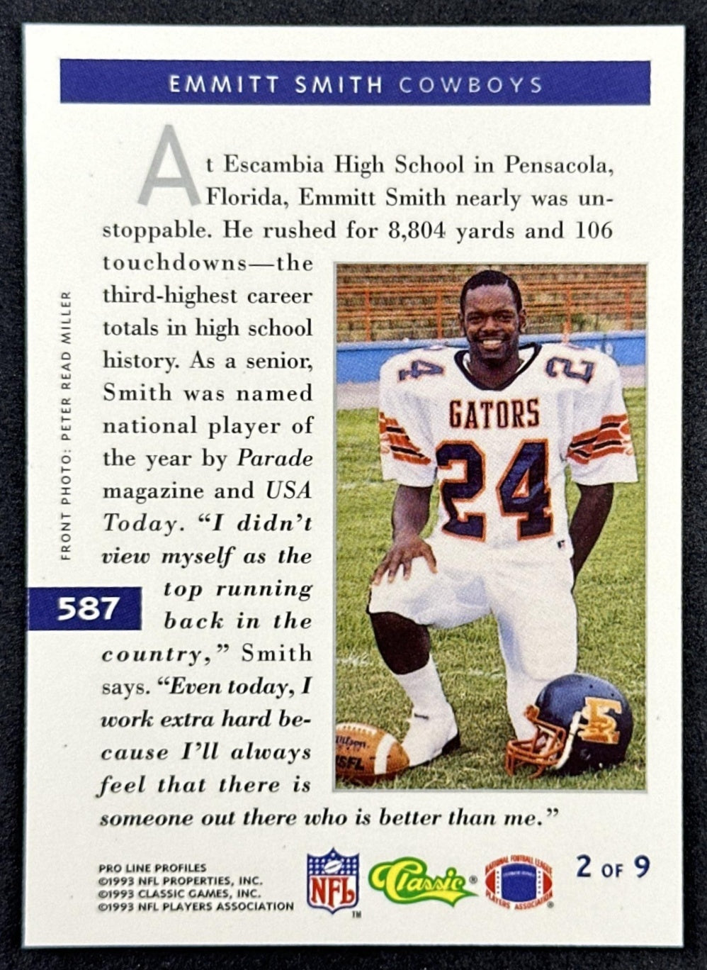 Al Toon 1993 Pro Line Profiles Profiles 587 Jets Sports Trading Cards