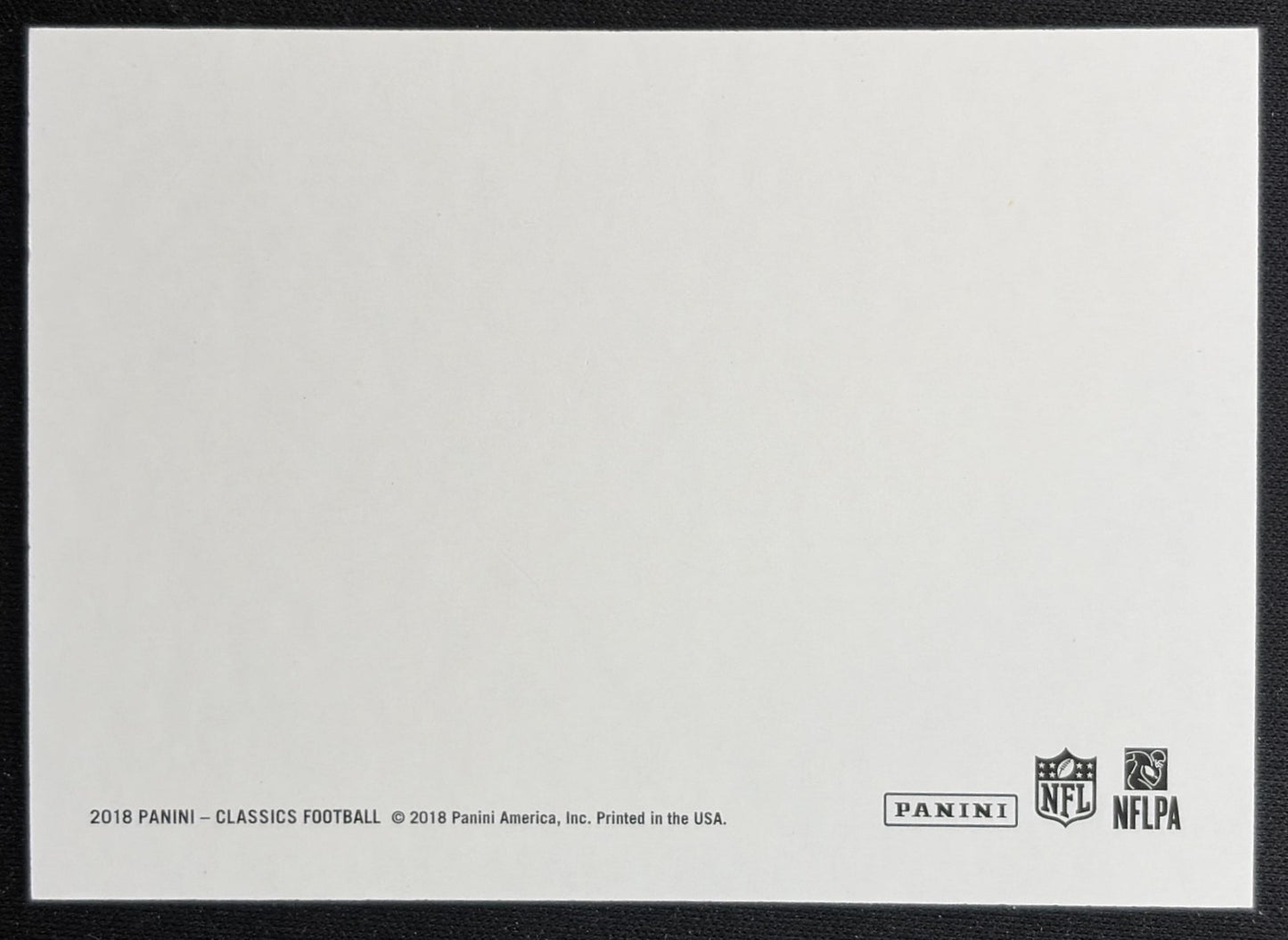 Warren Sapp 2018 Panini Classics Blank Back /50 49ers Sports Trading Cards