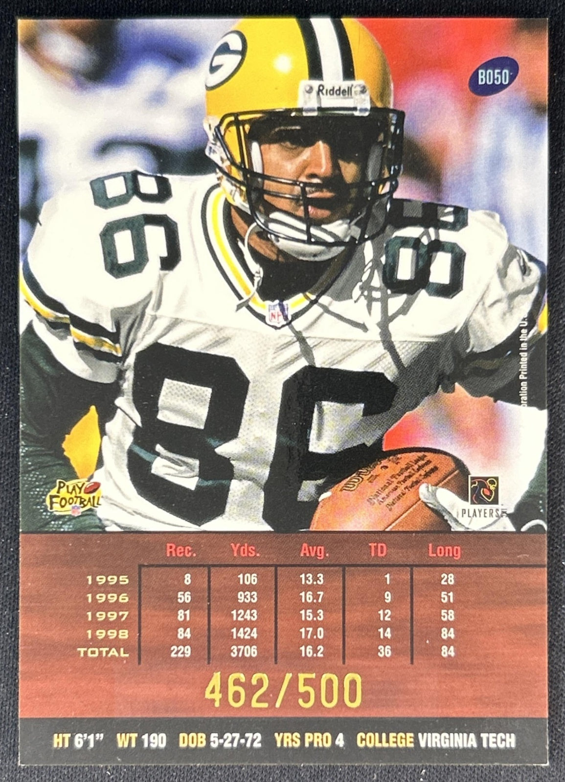 Antonio Freeman 1999 Playoff Prestige SSD Spectrum Red /500 Packers