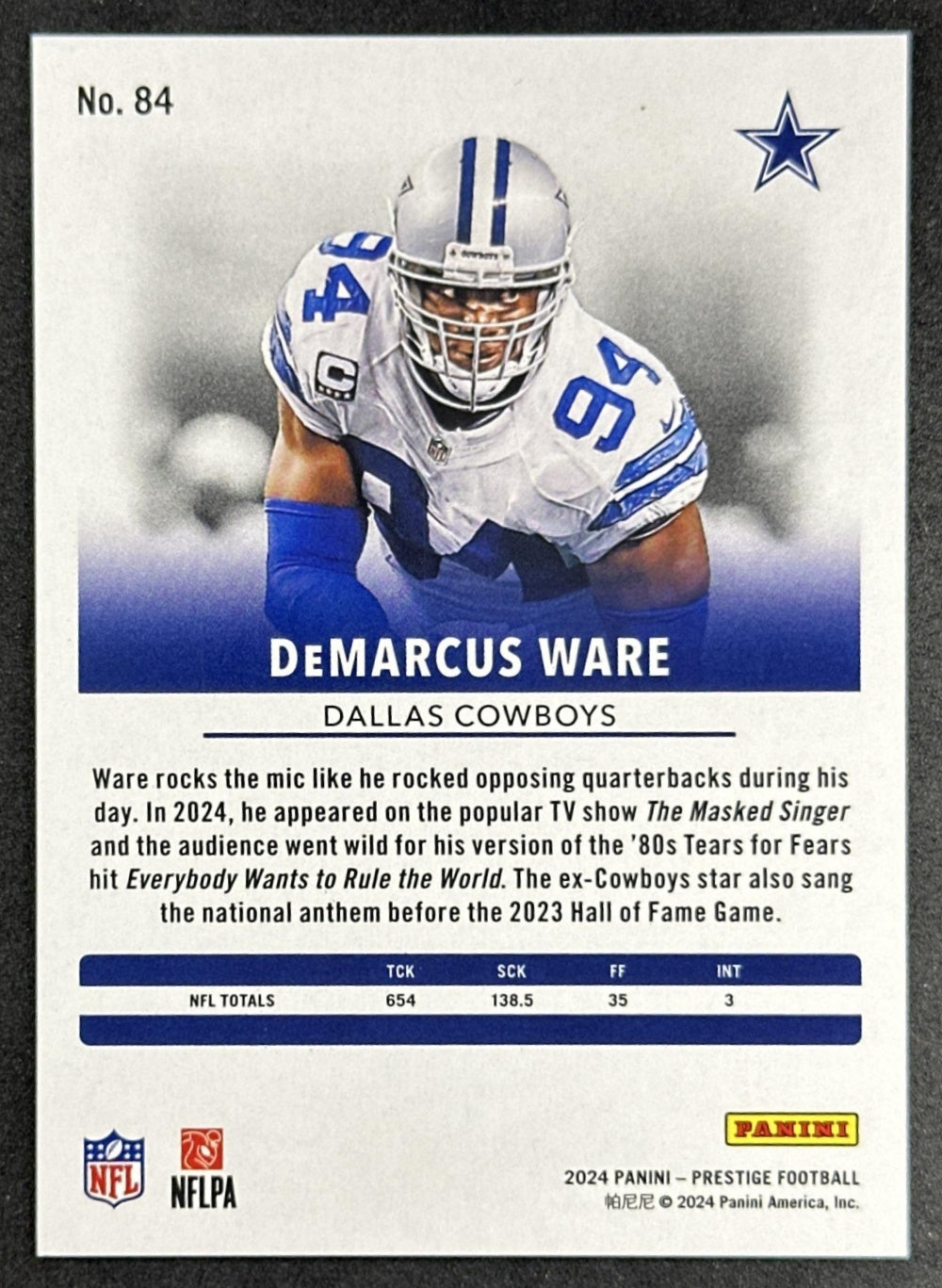 DeMarcus Ware 2024 Panini Prestige Red Premium Xtra Points /399 Cowboys Sports Trading Card