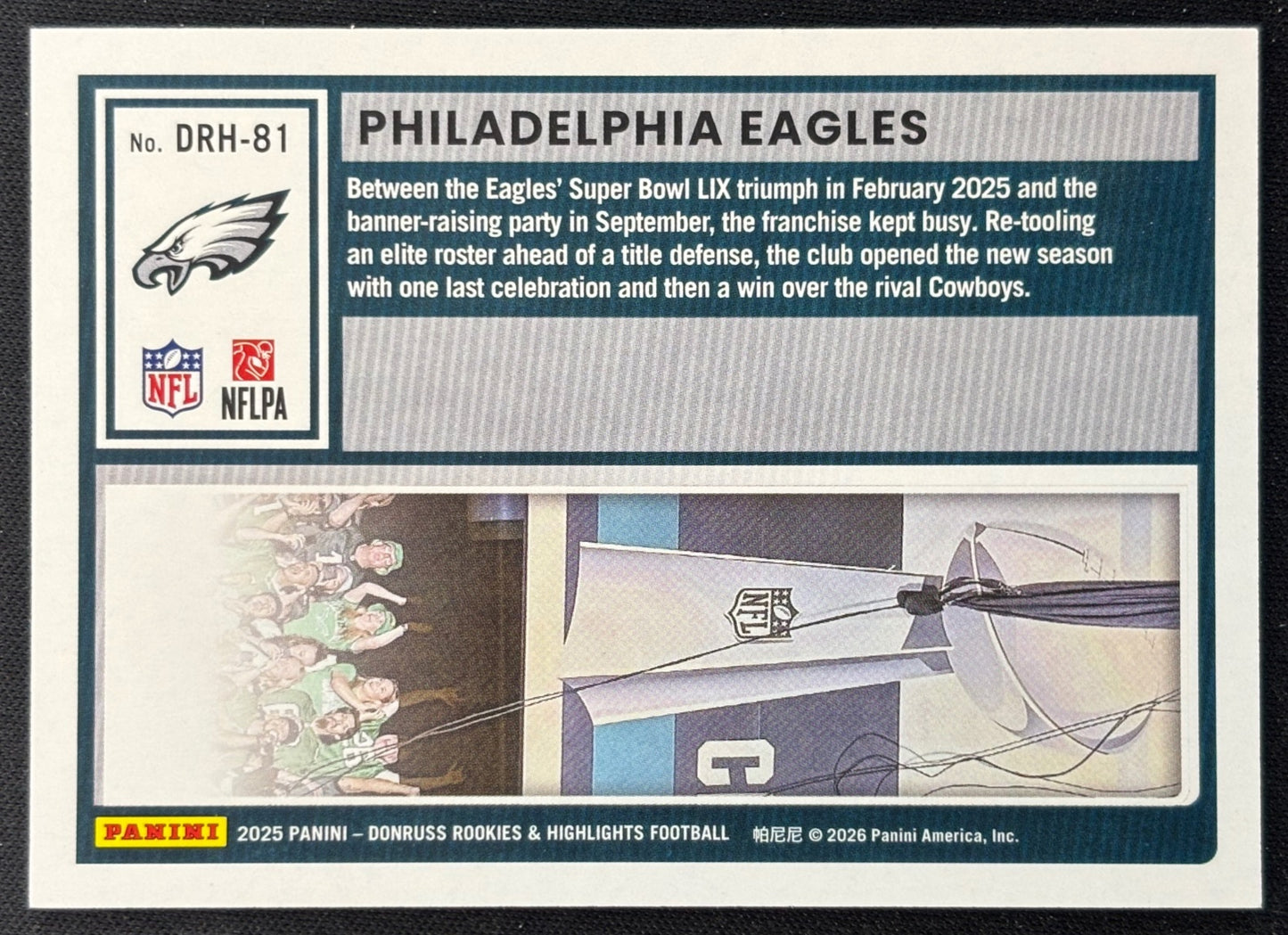 Champions 2025 Panini Donruss Rookies & Highlights Eagles Sports Trading Cards