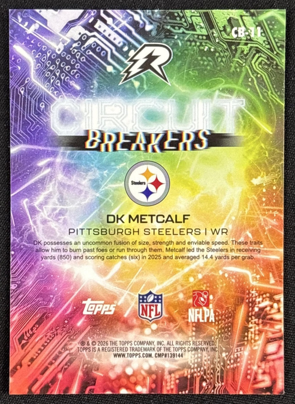 DK Metcalf 2025 Topps Resurgence Circuit Breakers Steelers