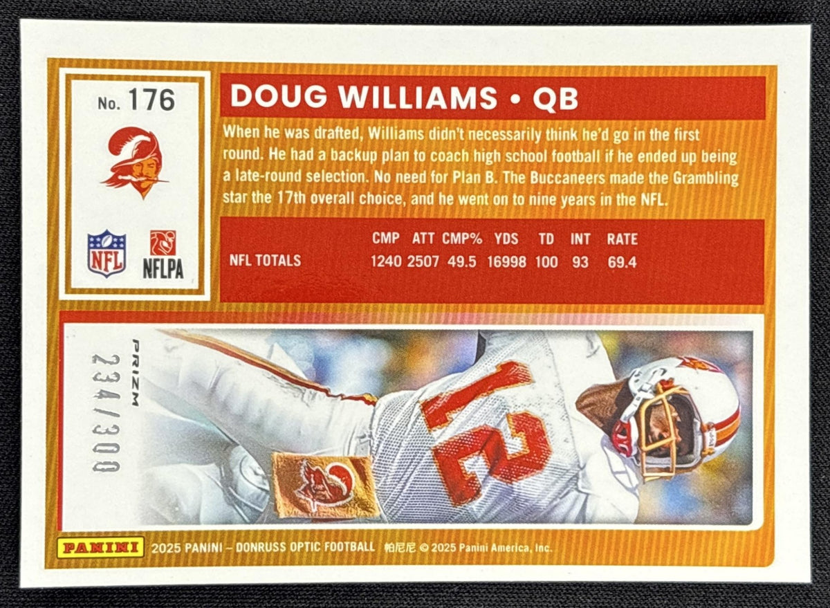 Doug Williams 2025 Panini Donruss Optic Wave Prizm /300 Buccaneers