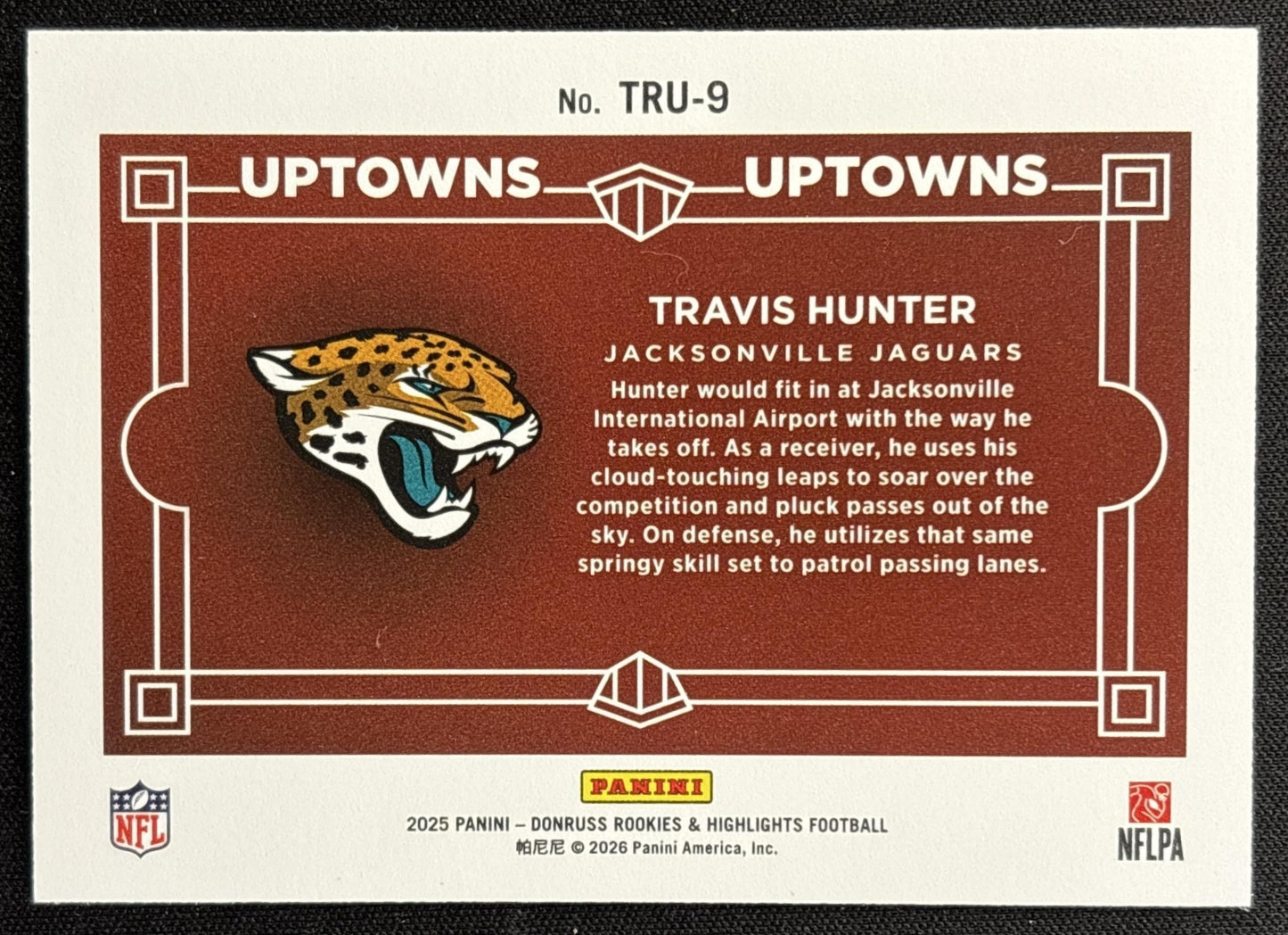 Travis Hunter 2025 Donruss Rookies & Highlights Uptown Horizontal Green Jaguars Jacksonville Jaguars