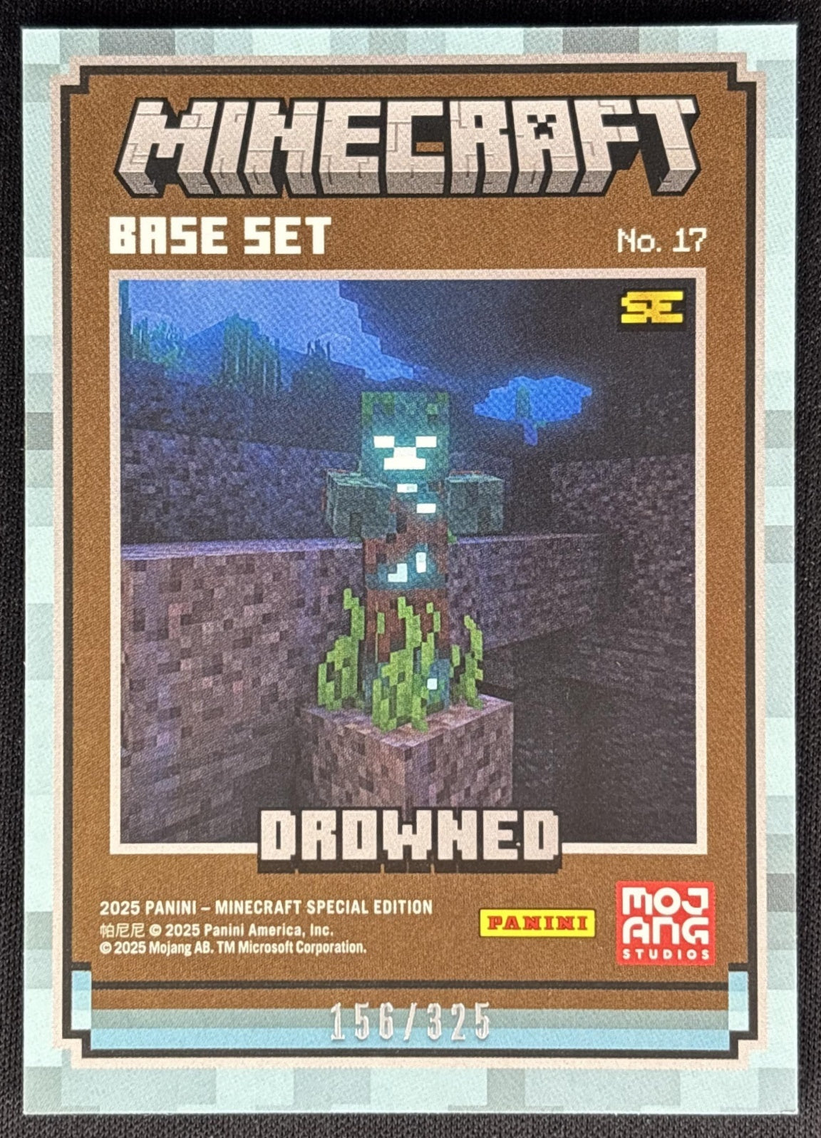 Drowned 2025 Panini Minecraft Special Edition /325 back