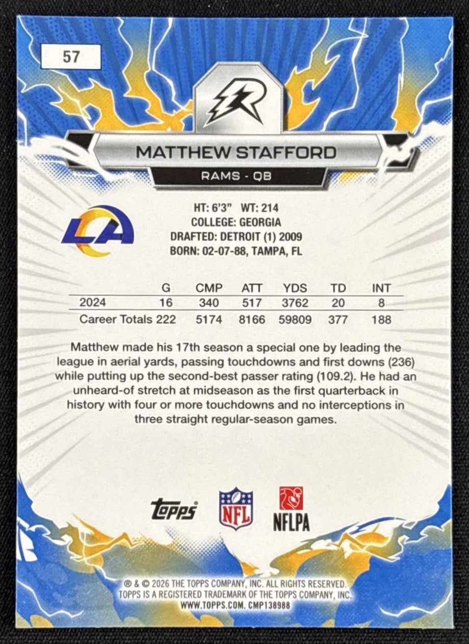 Matthew Stafford 2025 Topps Resurgence Rams