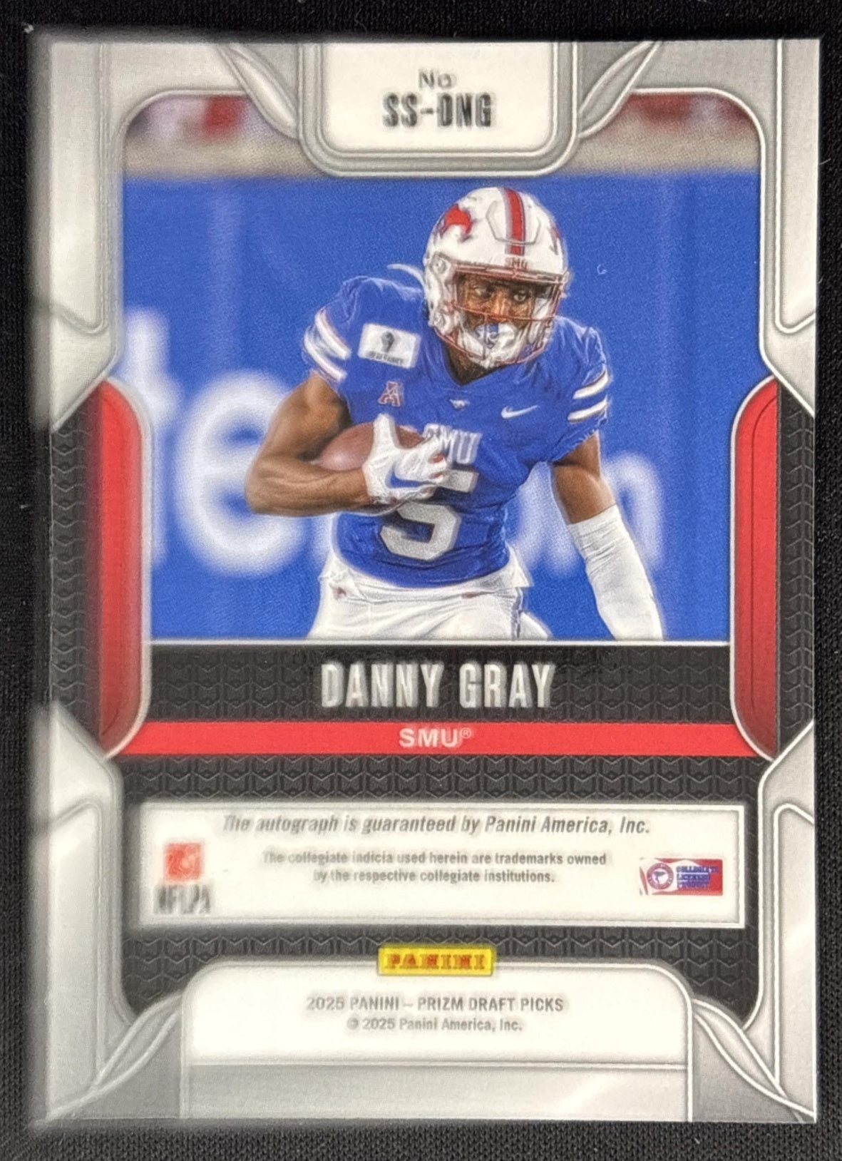 Danny Gray 2025 Panini Prizm Draft Picks Sensational Signatures Mustangs Sports Trading Cards