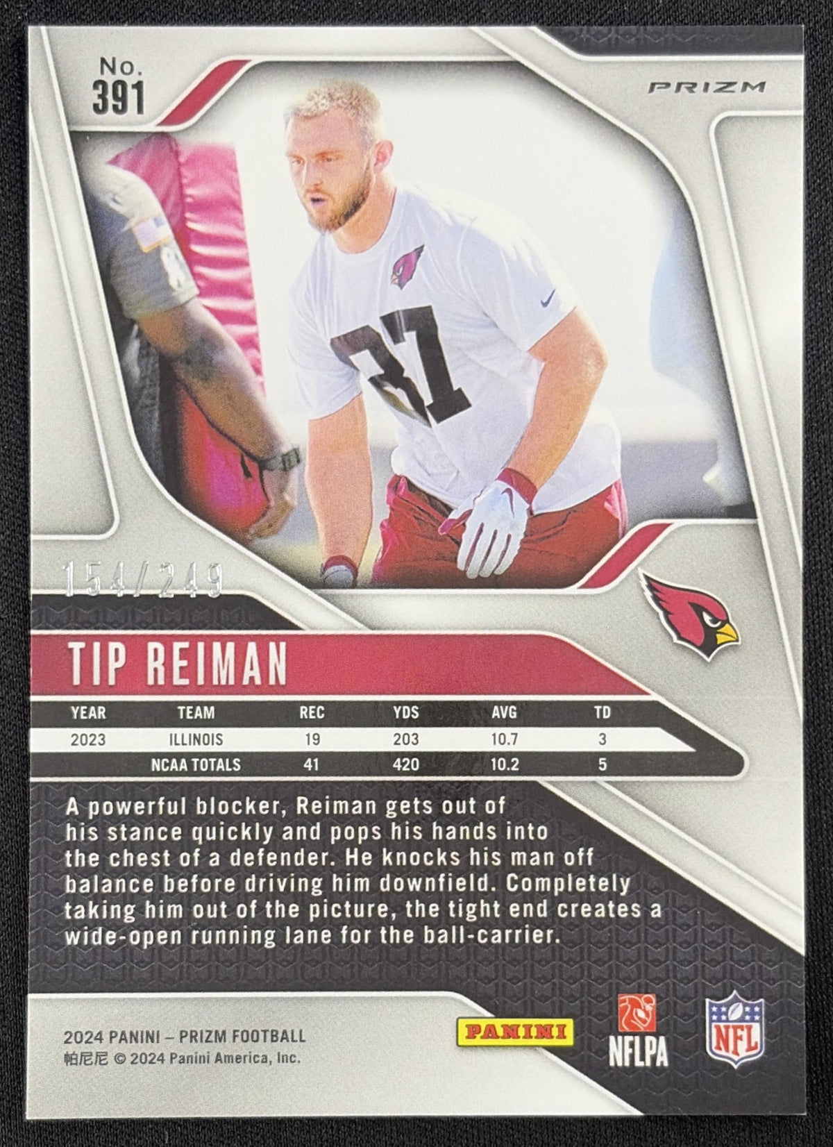 Tip Reiman 2024 Panini Prizm Orange /249 Cardinals