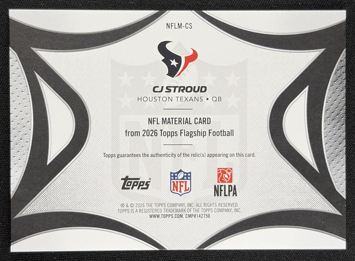 CJ Stroud 2026 Topps NFL Material Texans