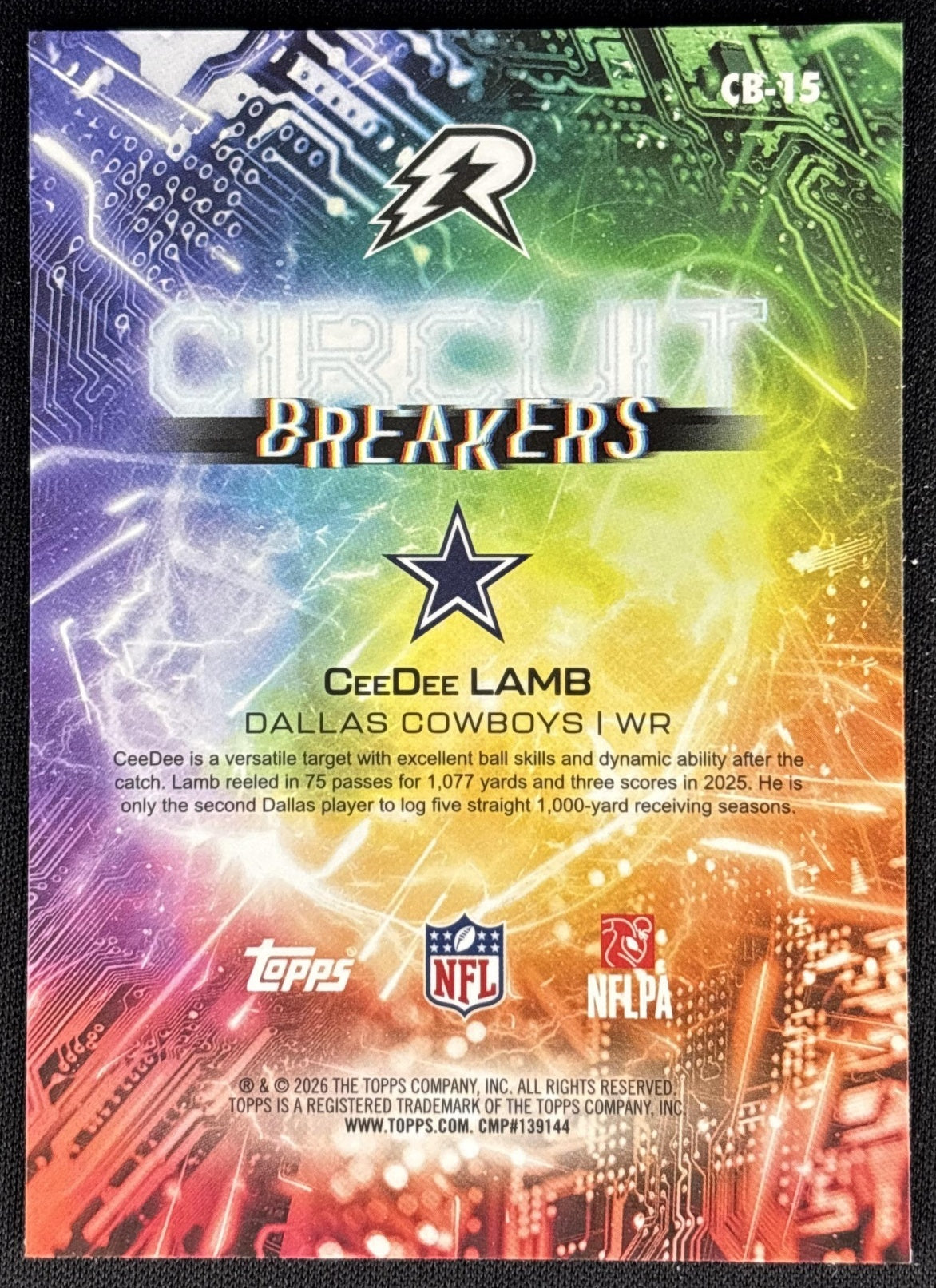 CeeDee Lamb 2025 Topps Resurgence Circuit Breakers Cowboys