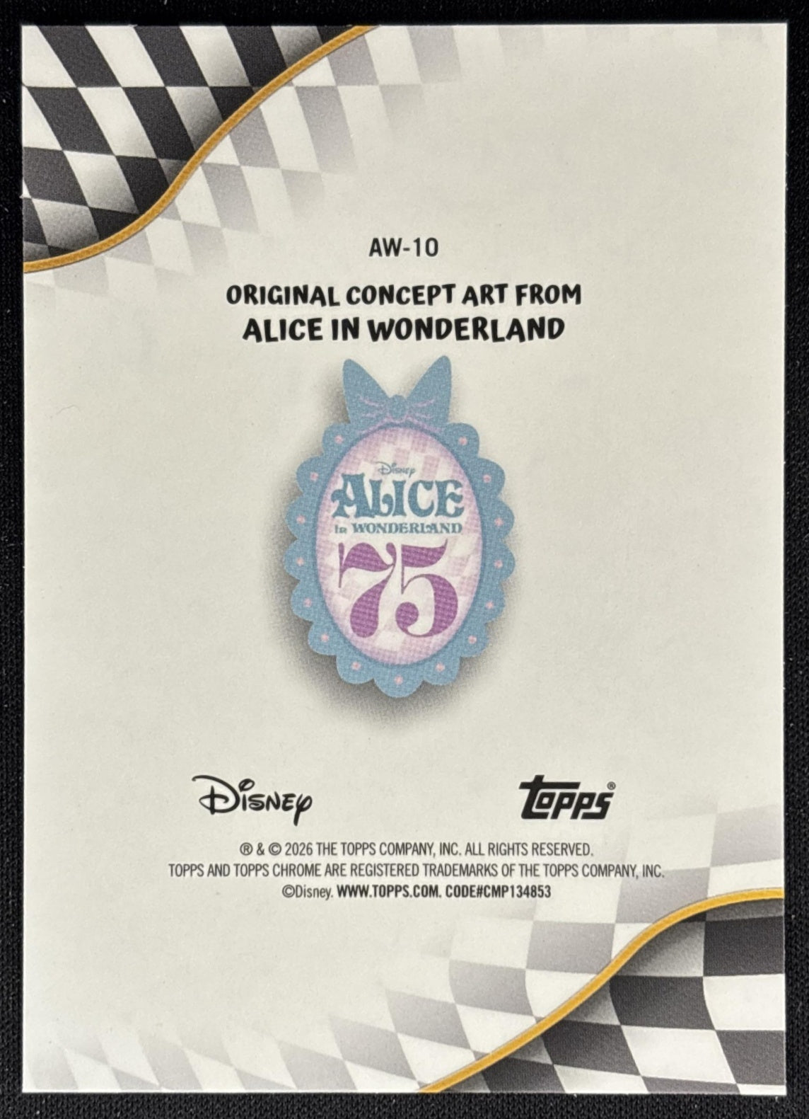 Painting the Roses Red 2026 Chrome Disney Alice in Wonderland 75th Anniversary back