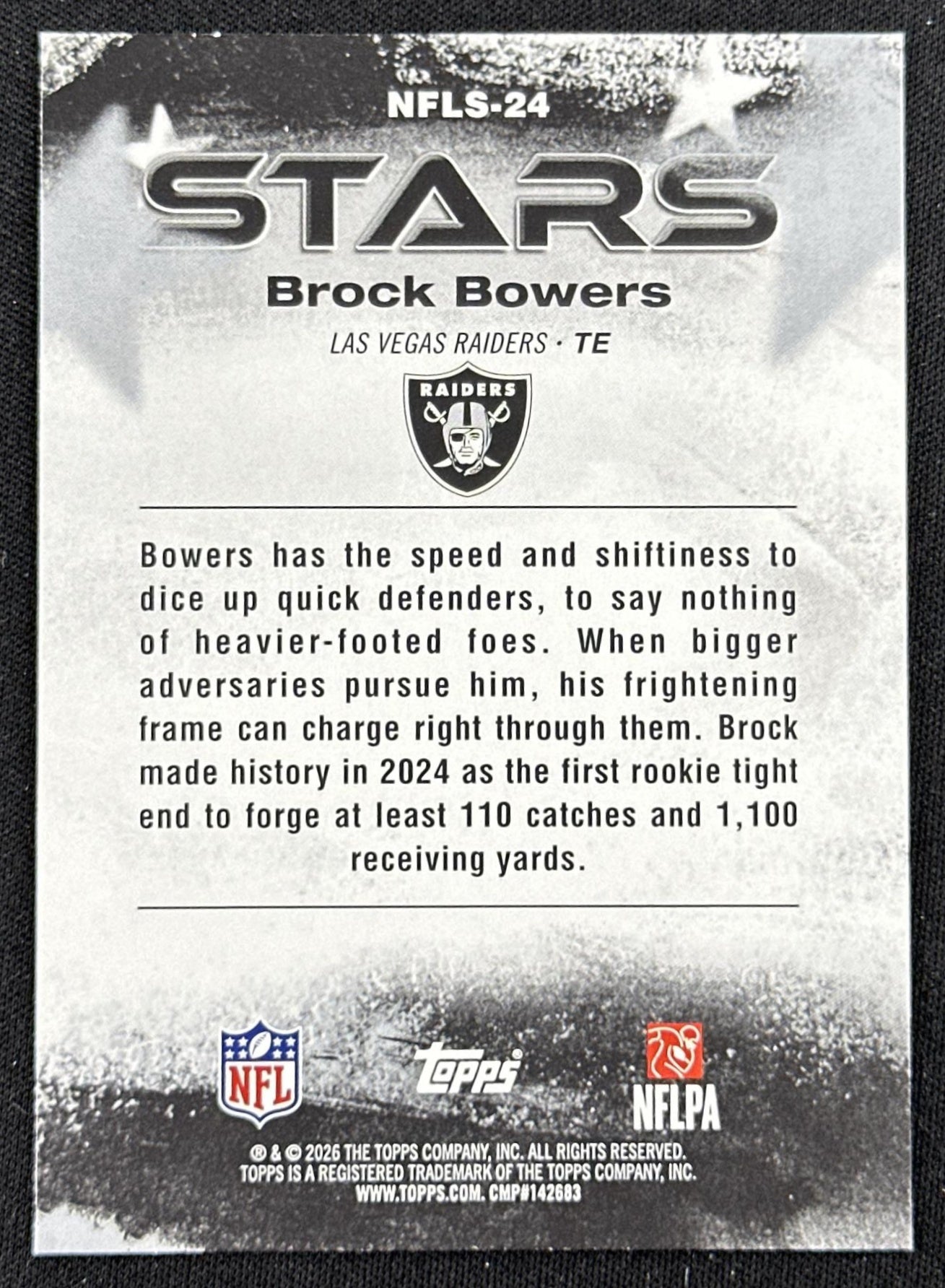 Brock Bowers 2026 Topps Flagship NFL Stars Raiders