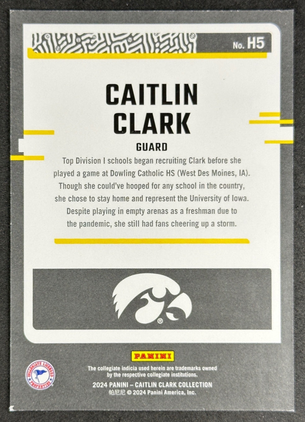 Caitlin Clark 2024 Collection Highlights Hawkeyes Sports Trading Card
