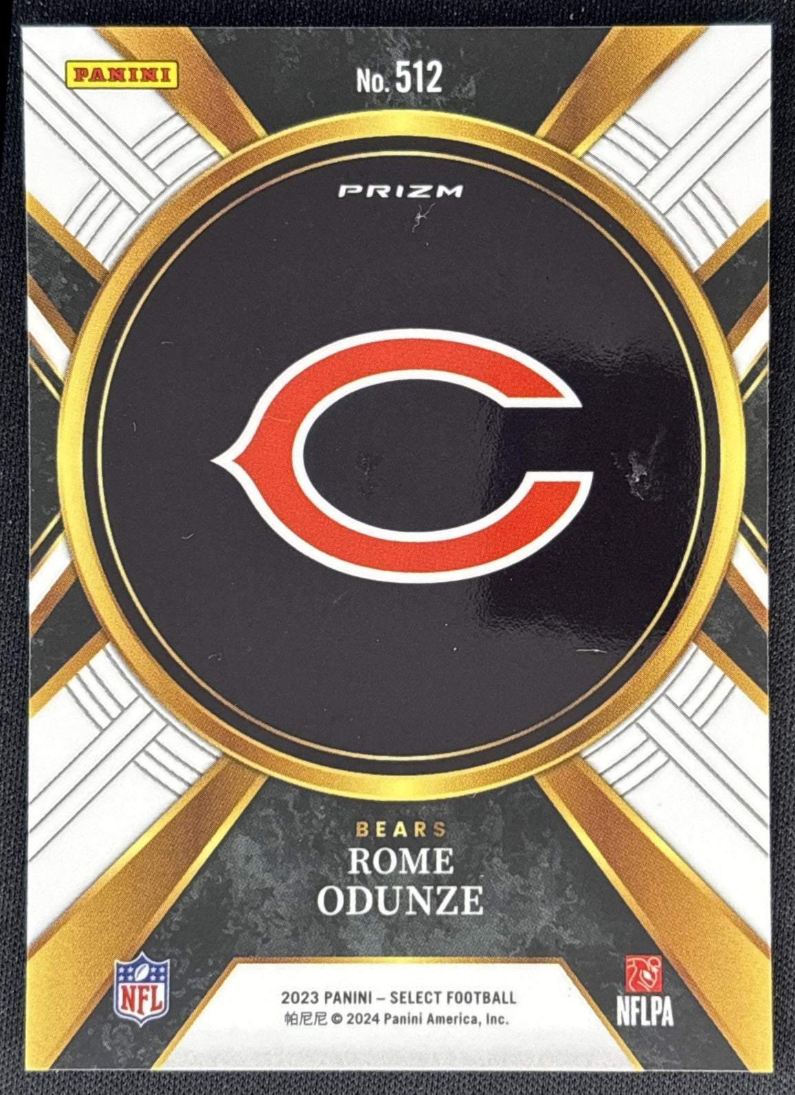 Rome Odunze 2023 Panini Select Silver XRC Bears Sports Trading Cards