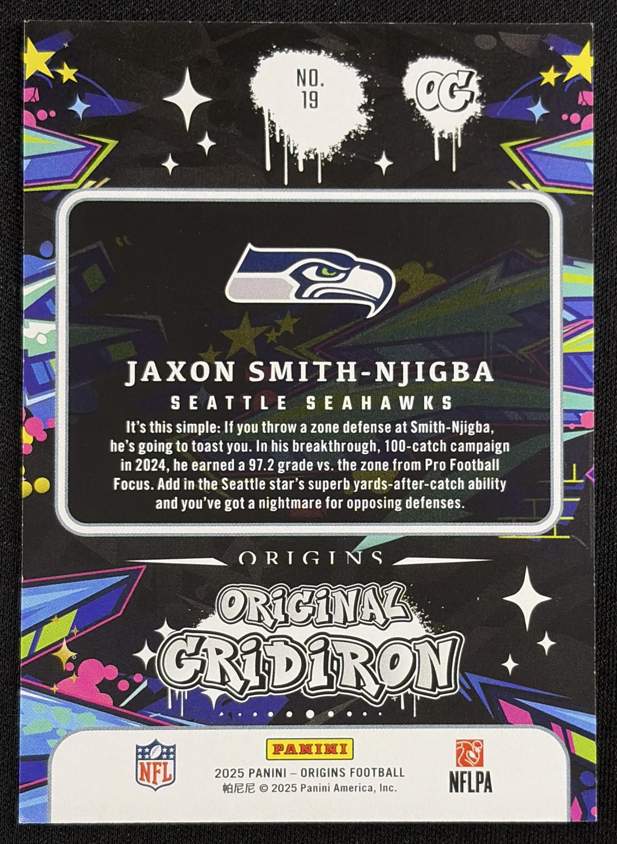 Jaxon Smith-Njigba 2025 Panini Origins Original Gridiron Seahawks