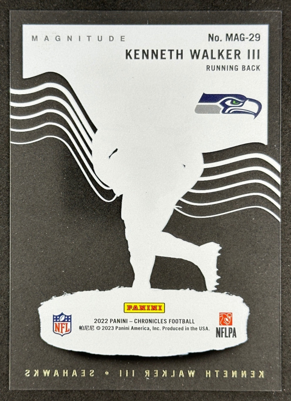 Kenneth Walker III 2022 Chronicles Magnitude Seahawks Sports Trading Card