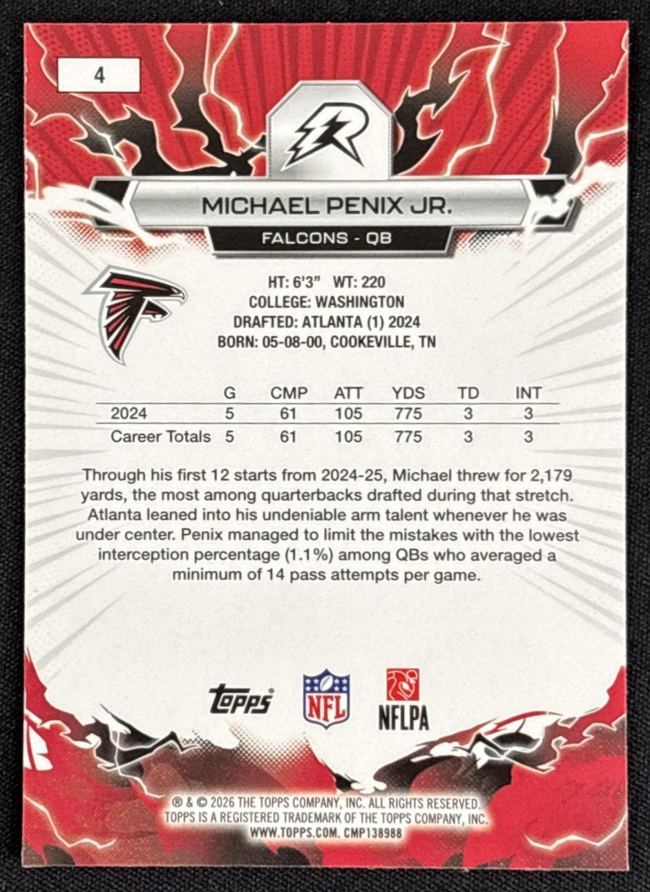 Michael Penix Jr. 2025 Topps Resurgence Falcons