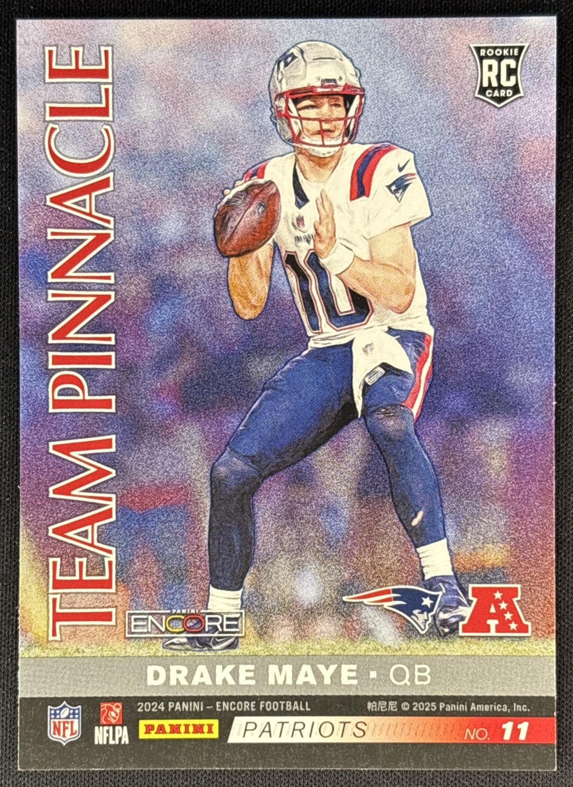 Caleb Williams Drake Maye 2024 Panini Encore Team Pinnacle Back