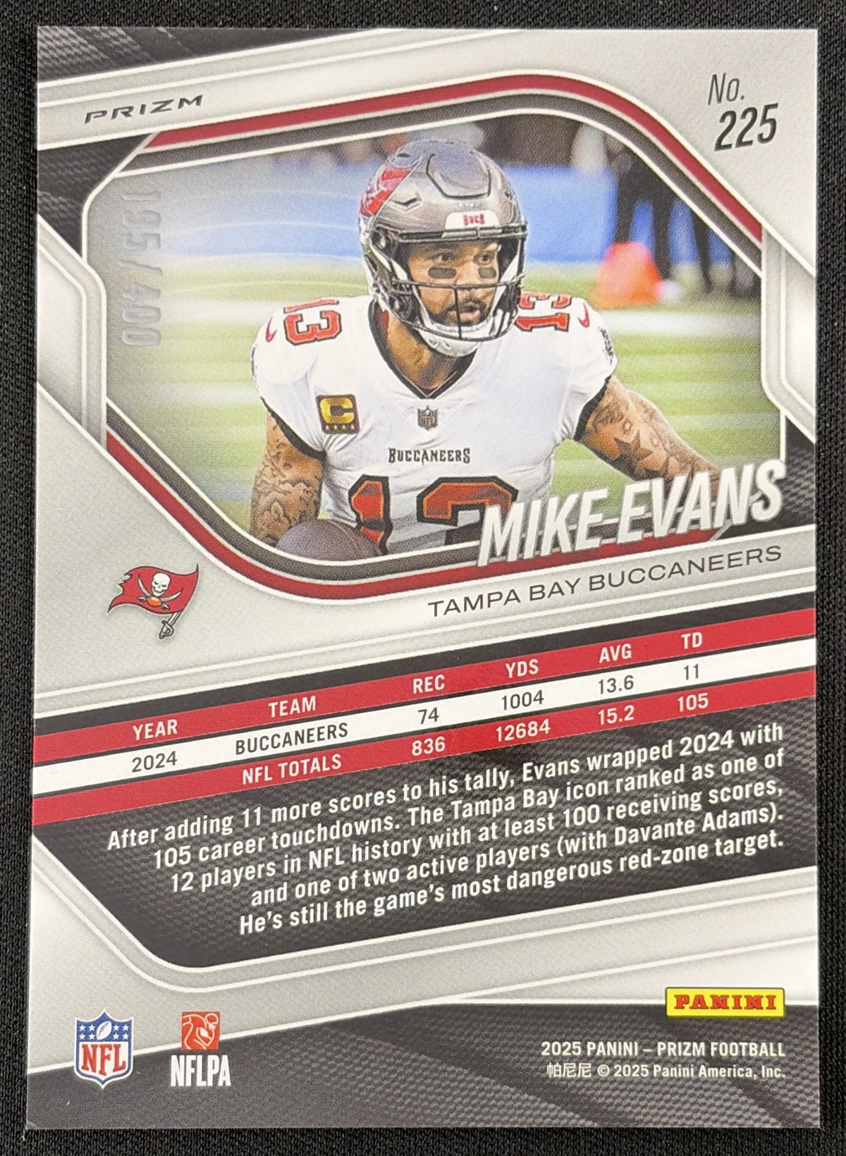 Mike Evans 2025 Panini Prizm Pandora /400 Buccaneers